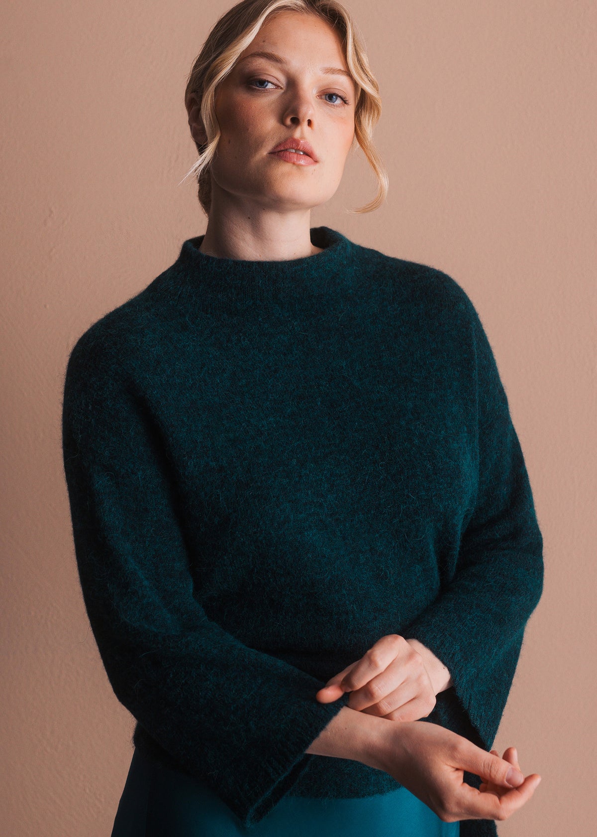 Pullover mit Bindedetail am Saum