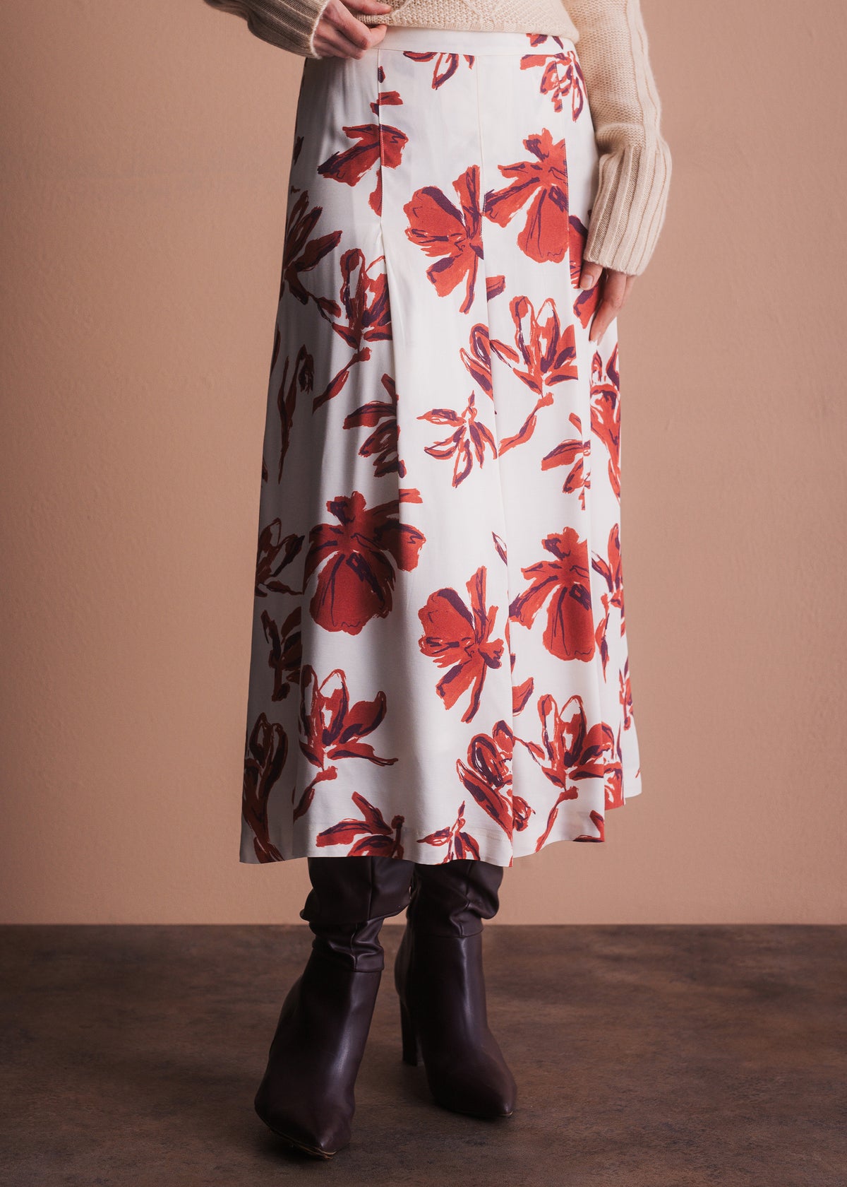 Rock mit Blumenprint