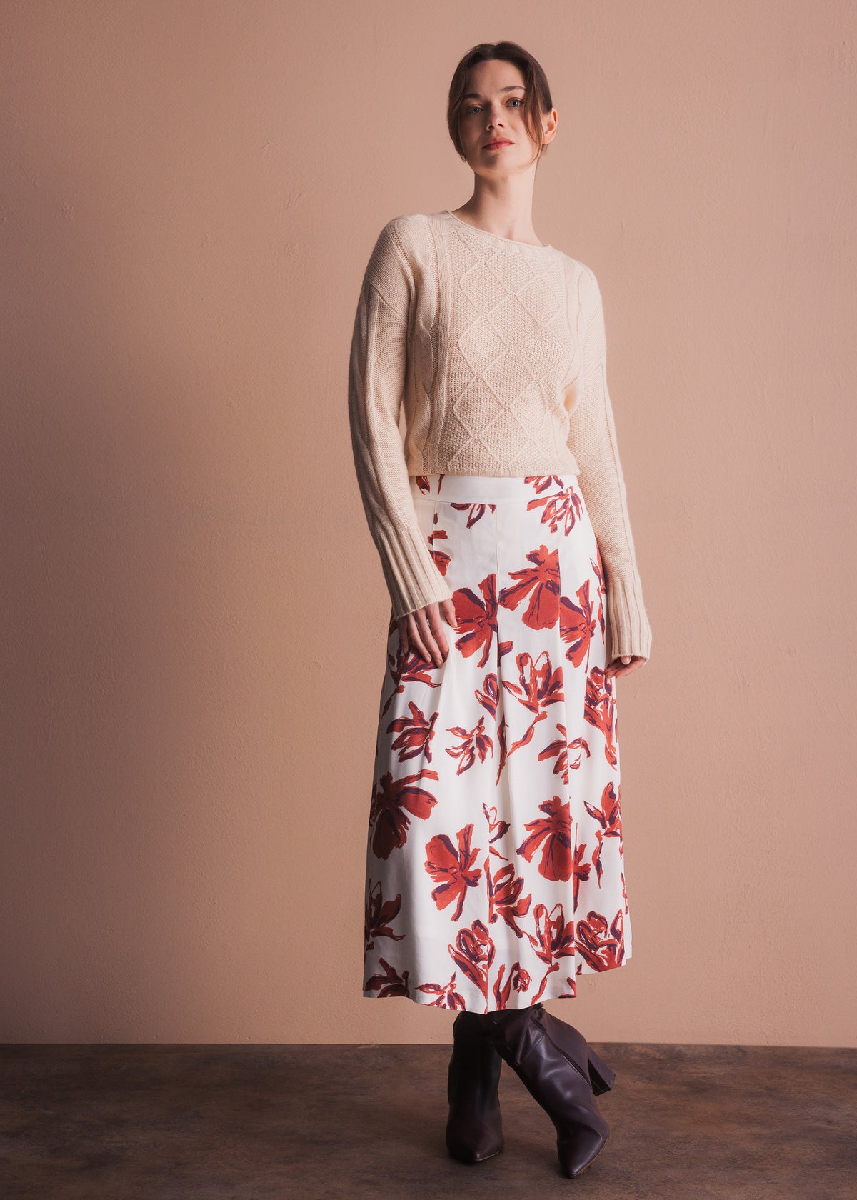 Floral Print Skirt