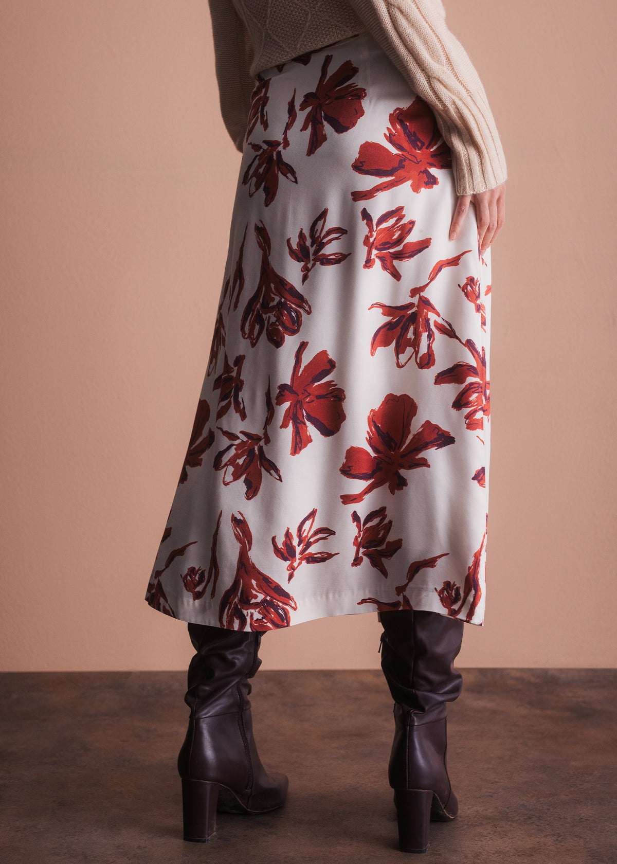 Floral Print Skirt