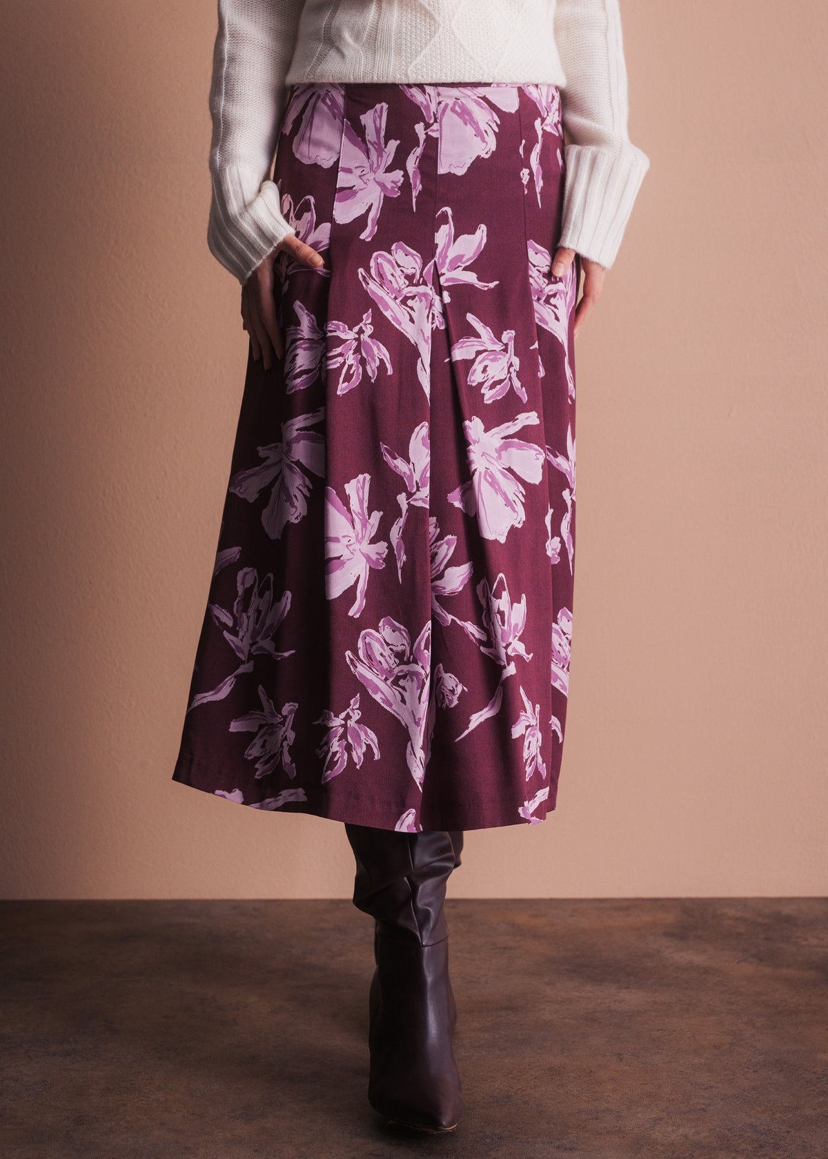Floral Print Skirt