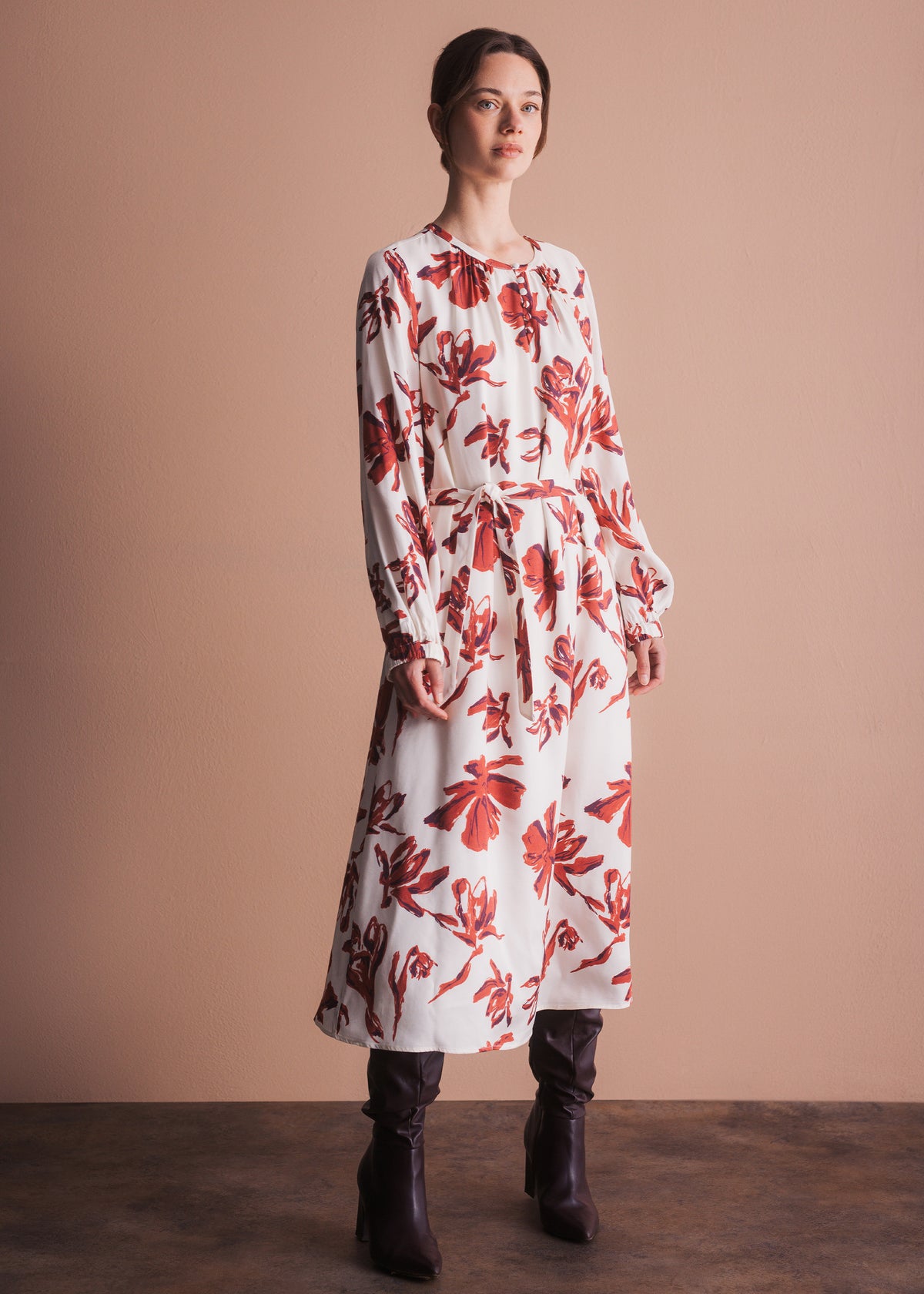 Kleid mit Blumenprint