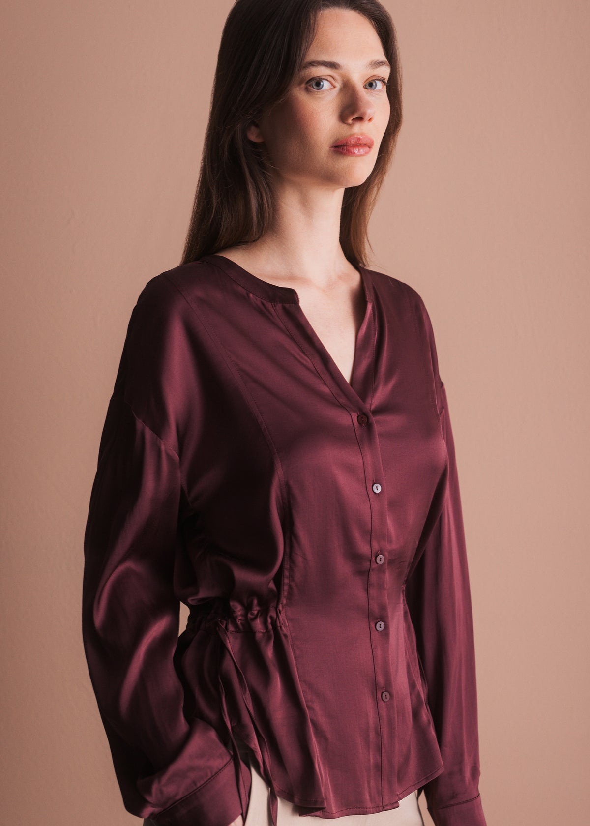 Bluse mit Bindedetail