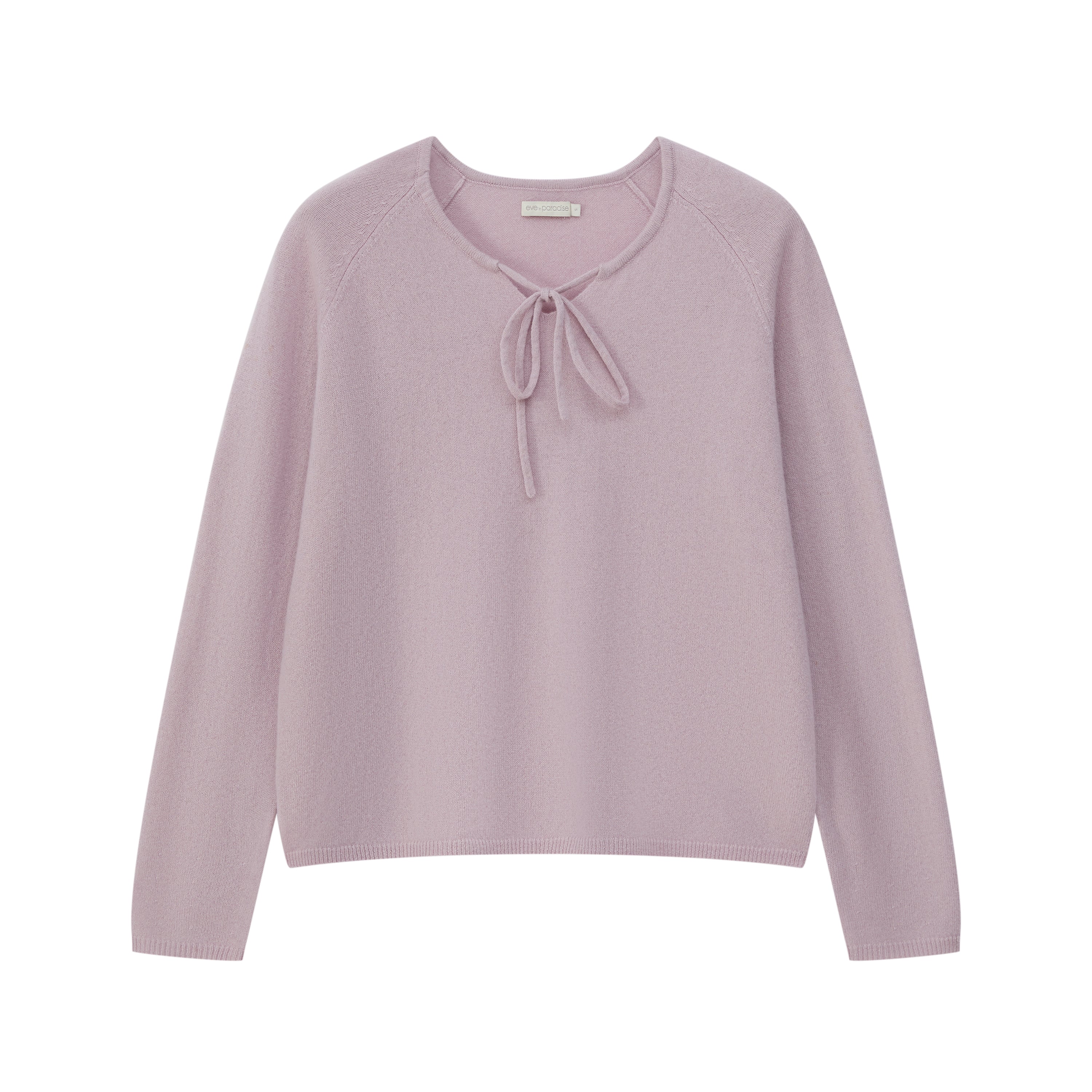 Pullover mit Bindeband am Rundhalsausschnitt