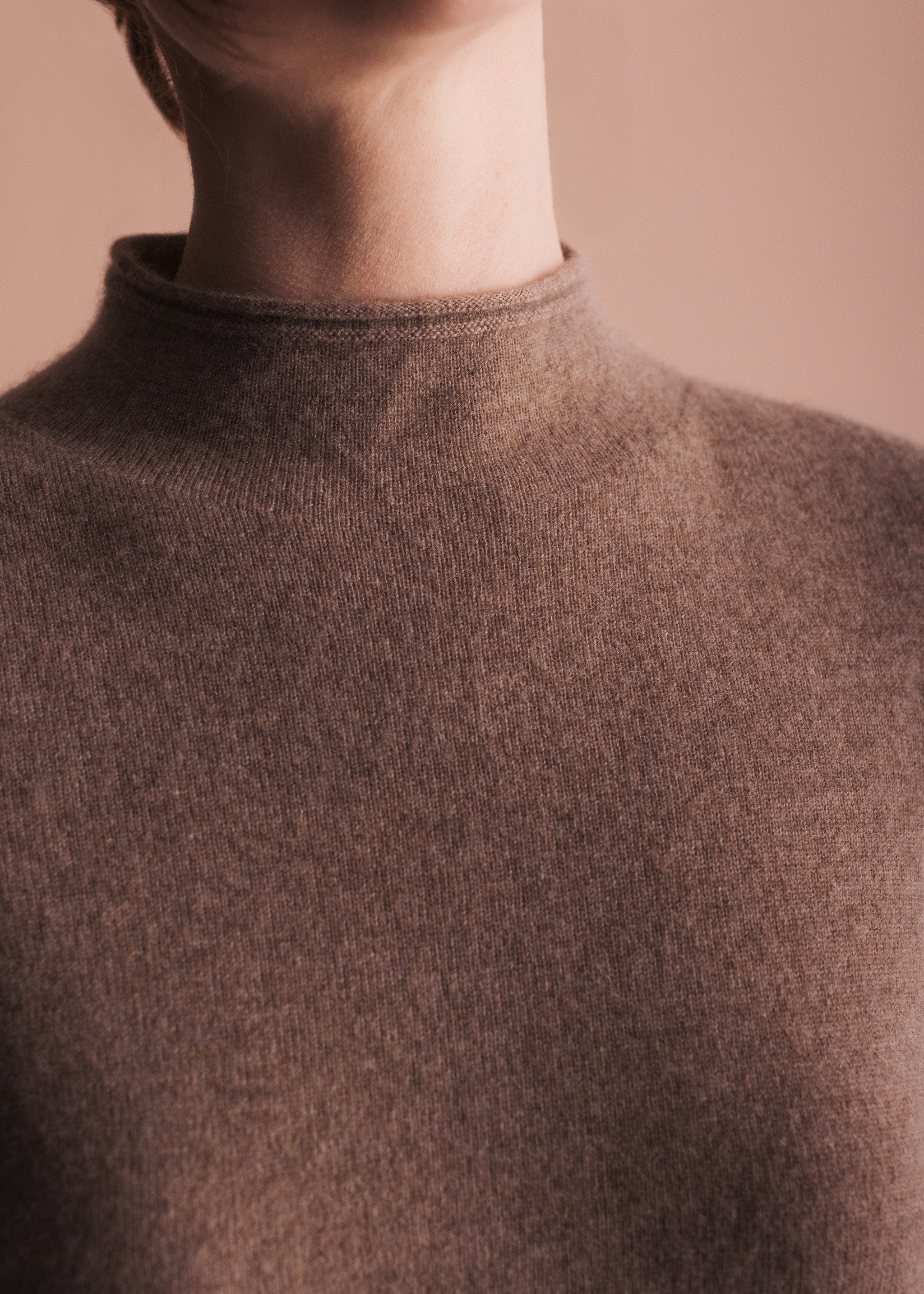 Pullover mit Stehkragen aus Kaschmir