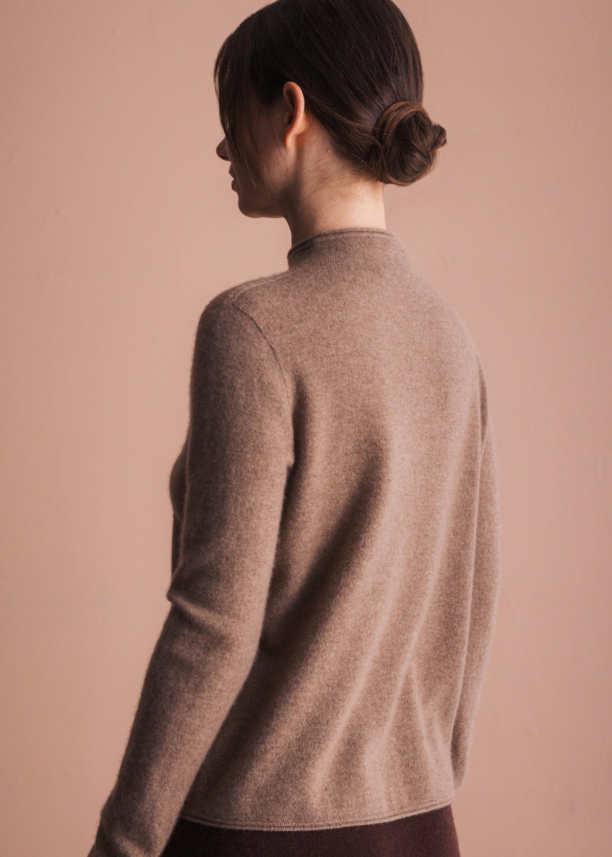 Pullover mit Stehkragen aus Kaschmir