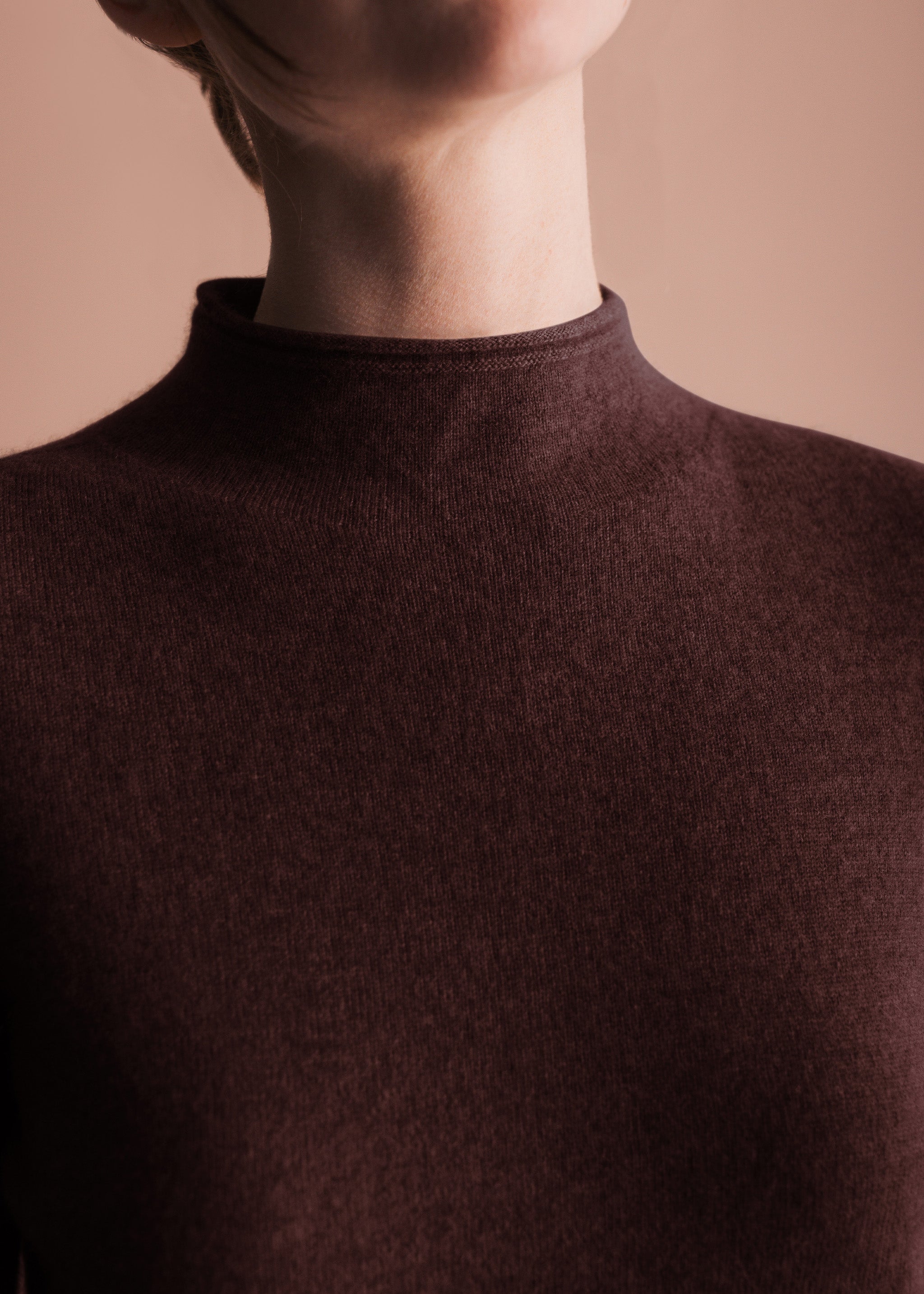Pullover mit Stehkragen aus Kaschmir