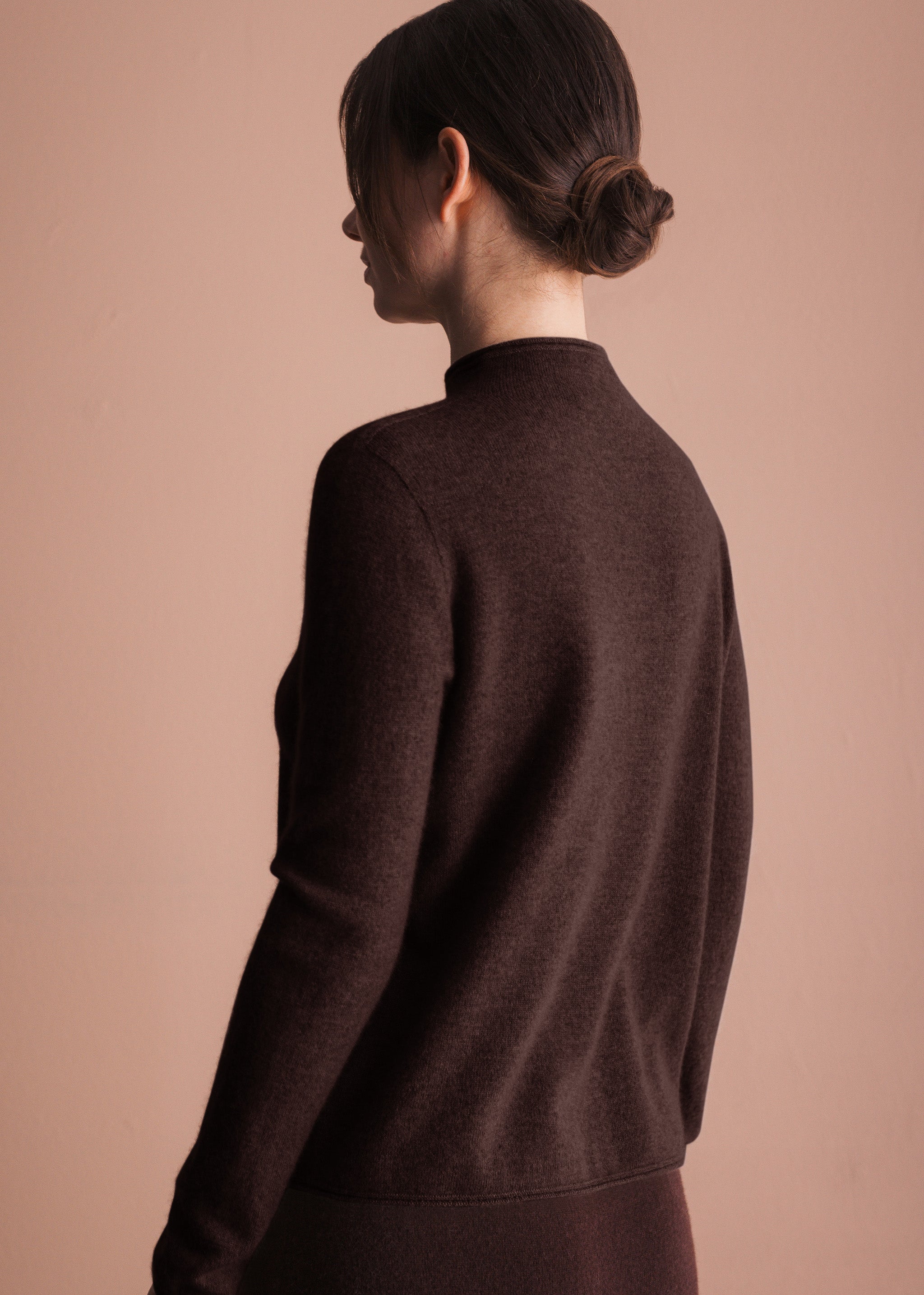 Pullover mit Stehkragen aus Kaschmir