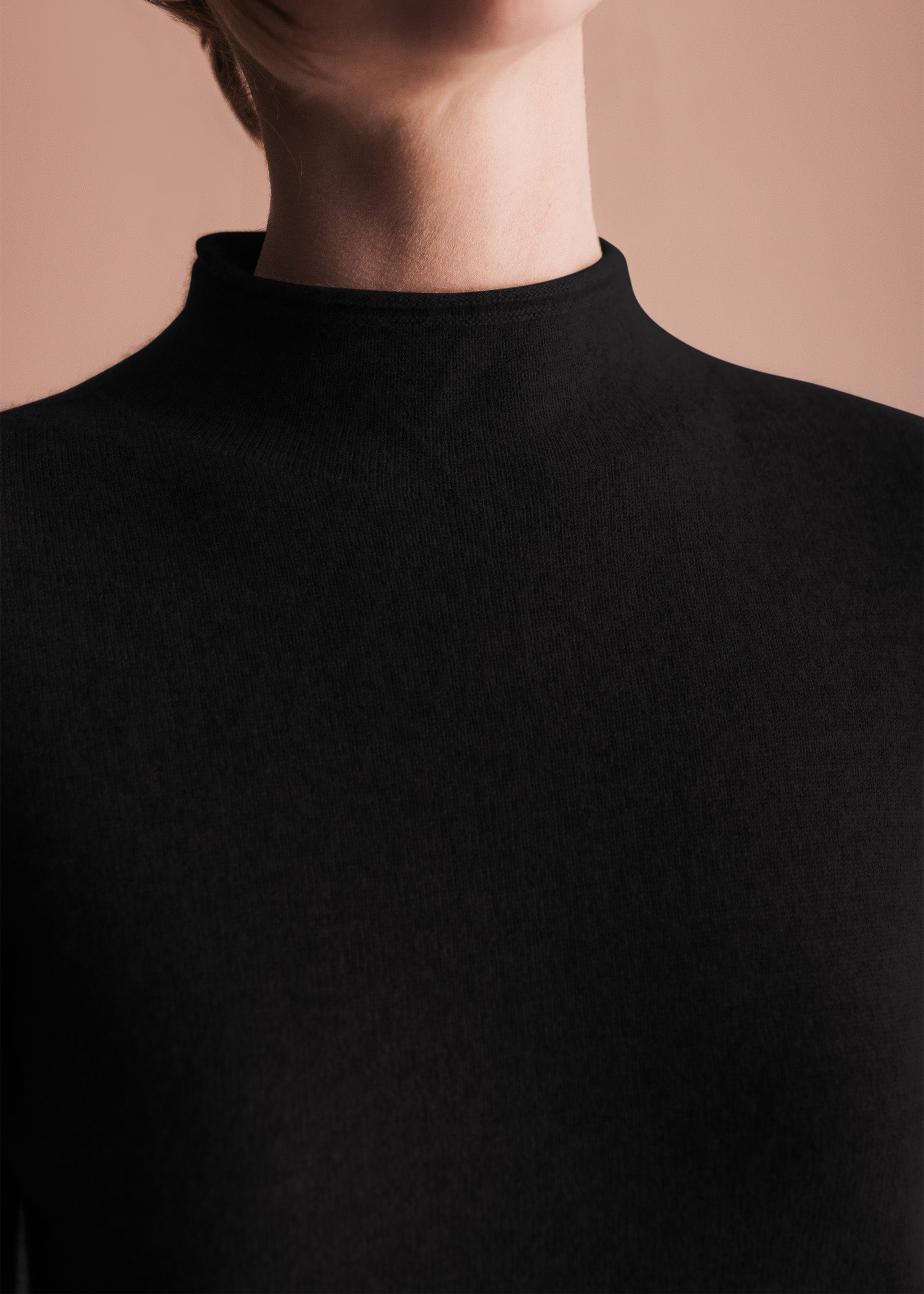Pullover mit Stehkragen aus Kaschmir
