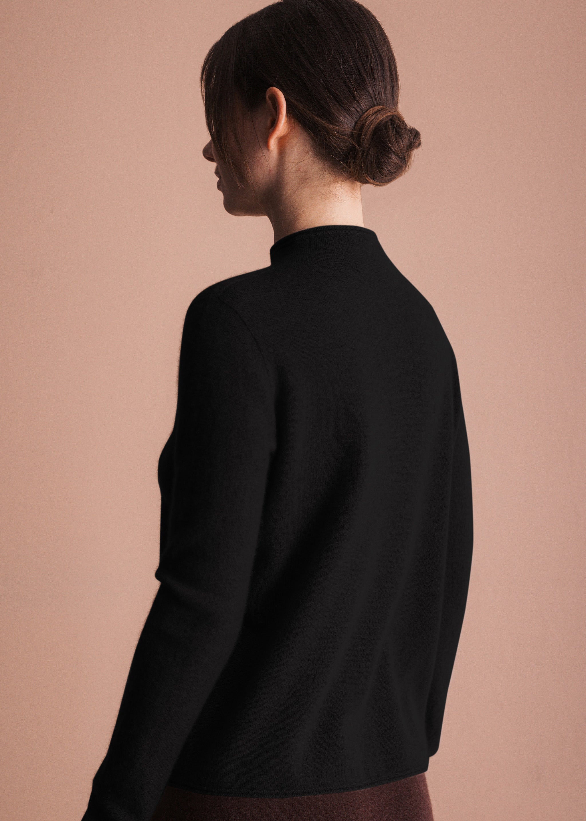 Pullover mit Stehkragen aus Kaschmir