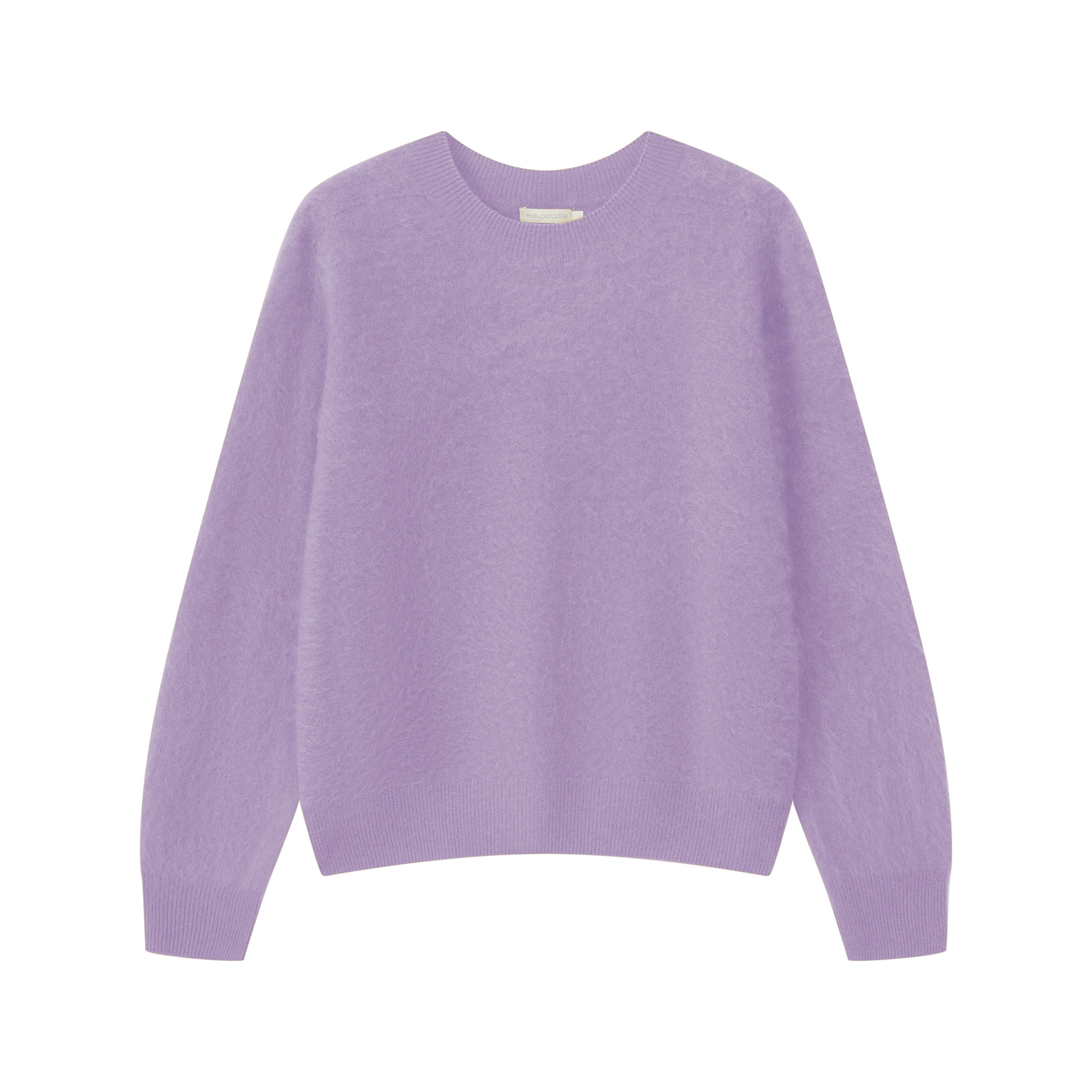 Pullover mit Rundhalsausschnitt aus gebrushtem Garn