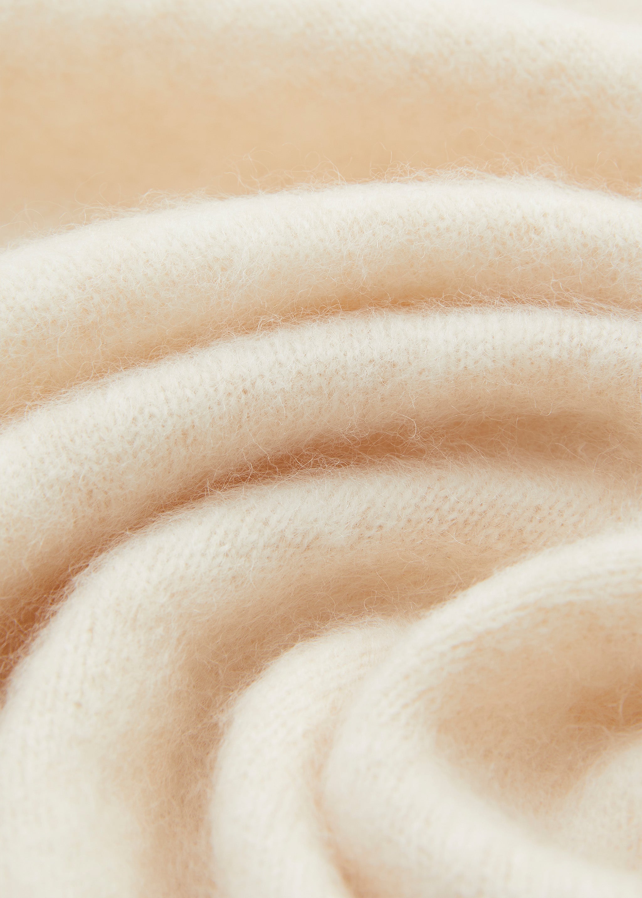 Offener Cardigan aus gebrushter Merinowolle