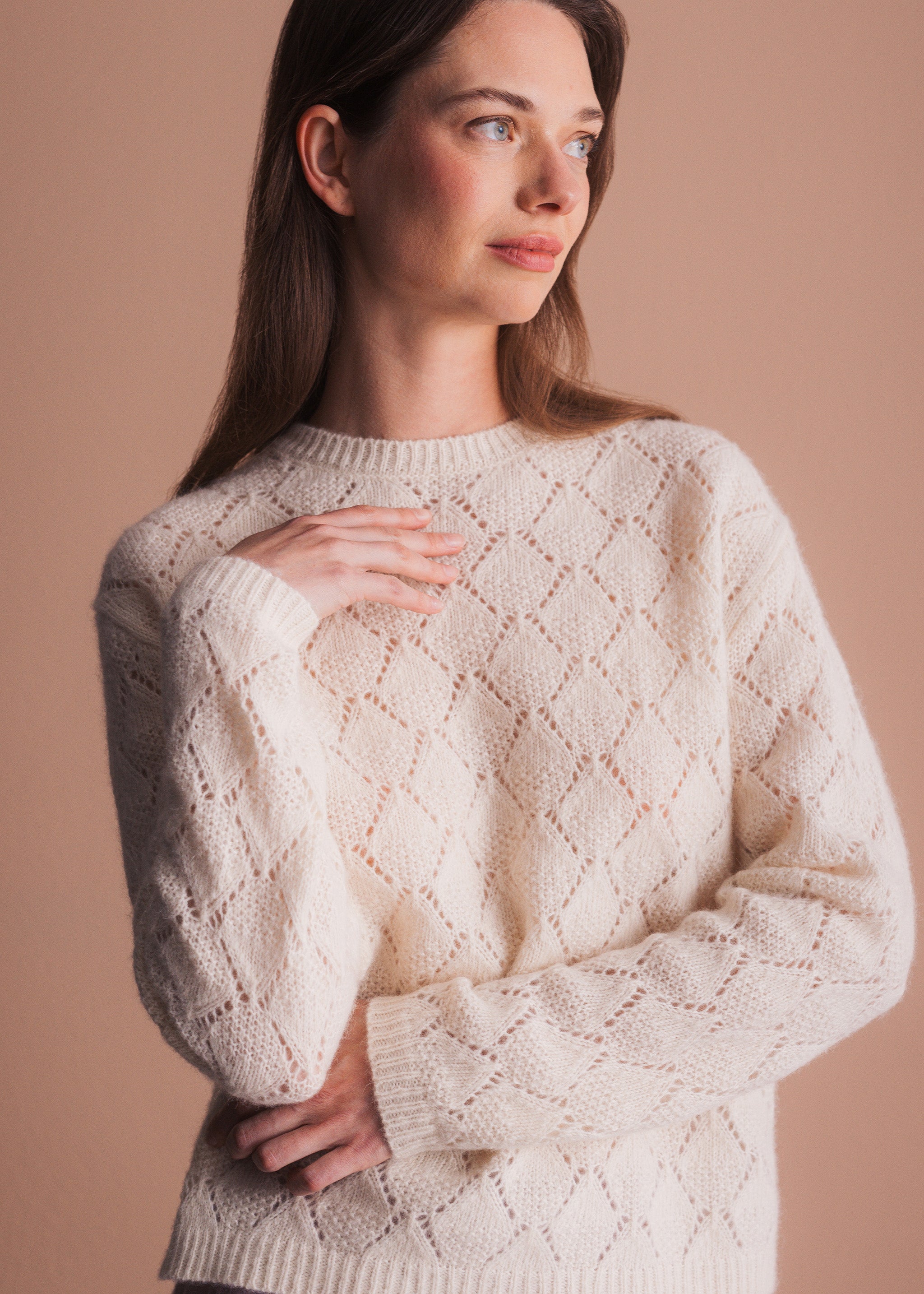 Pullover mit Ajourmuster