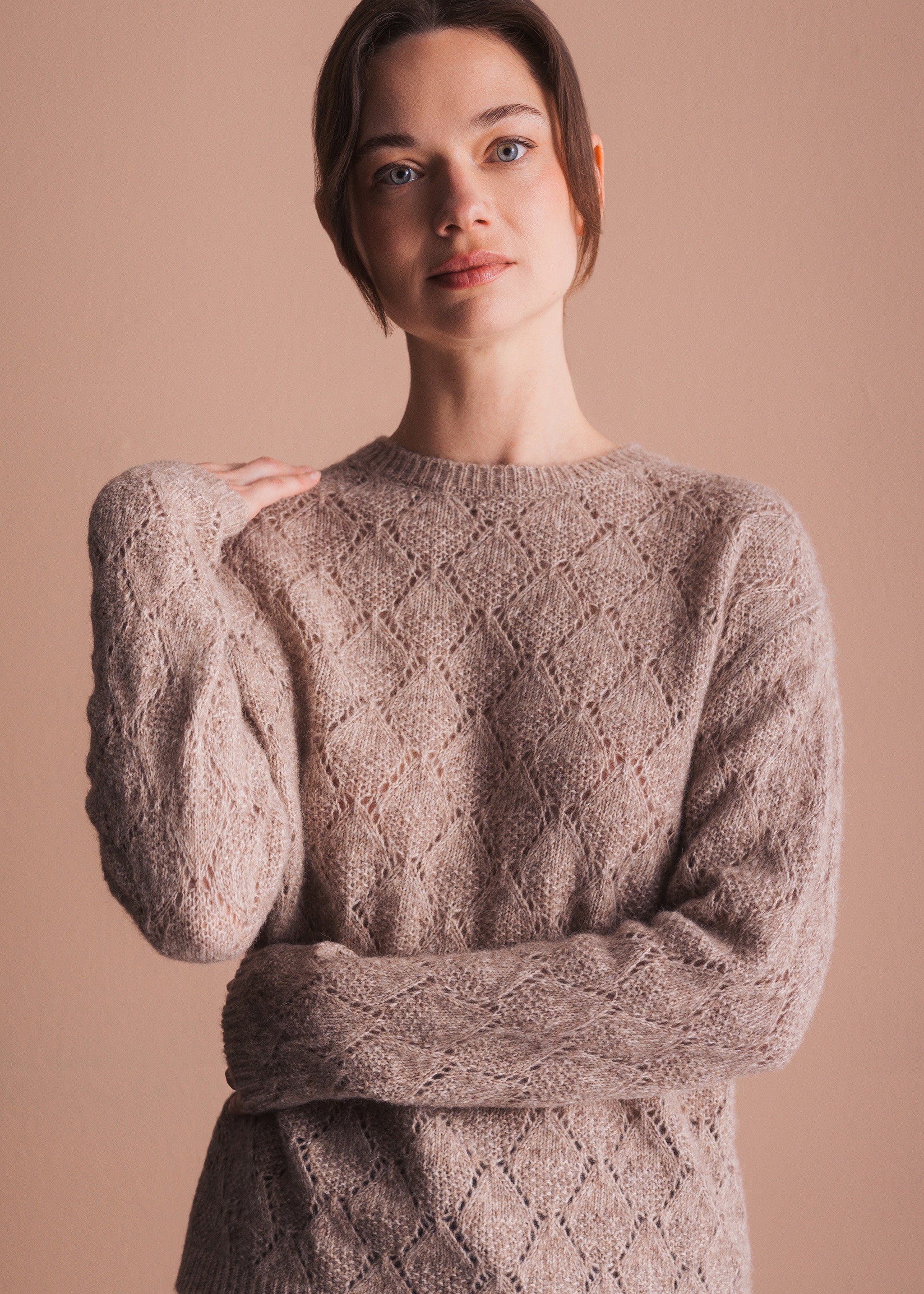 Pullover mit Ajourmuster