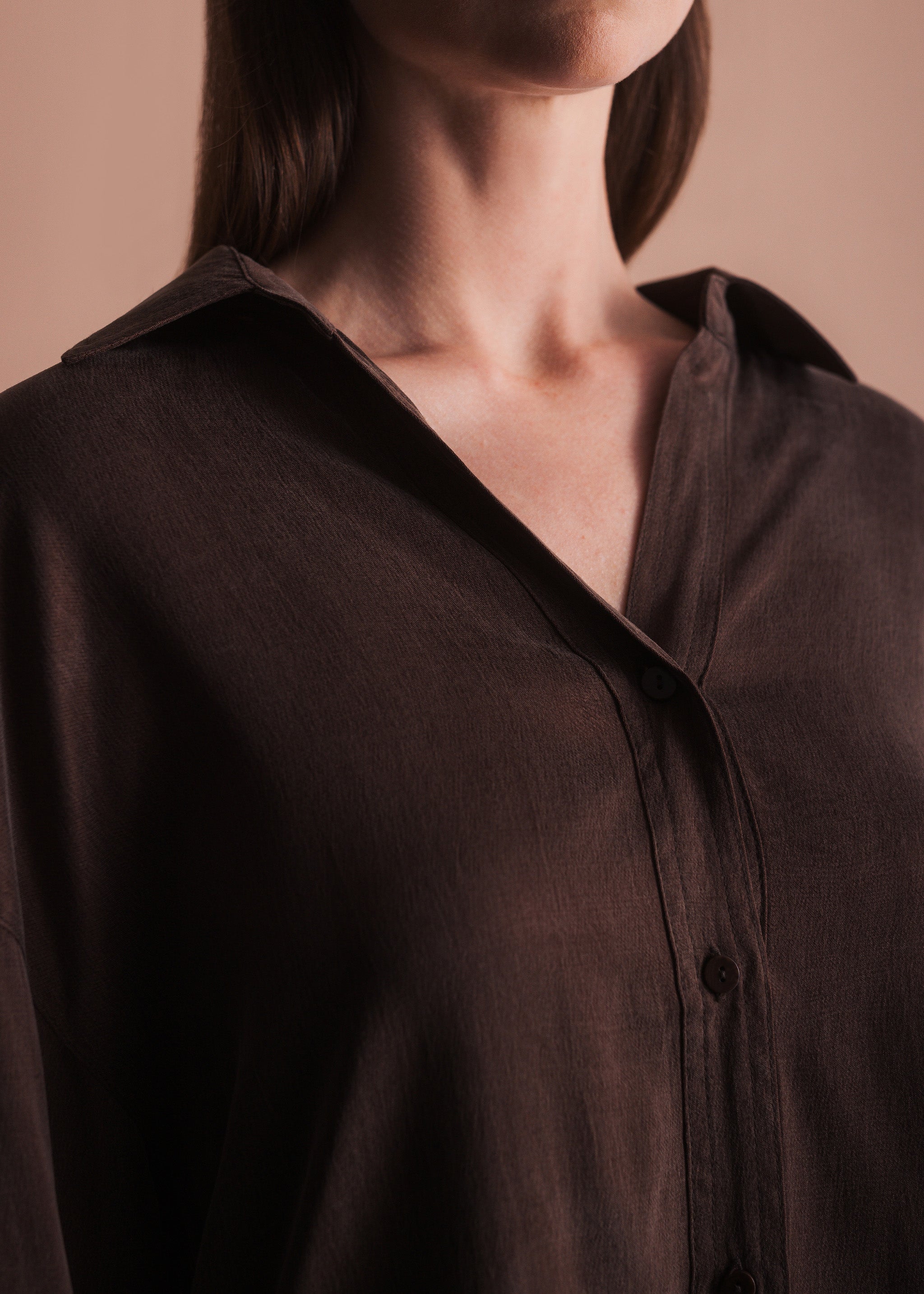 Bluse mit Kragen und Knopfleiste