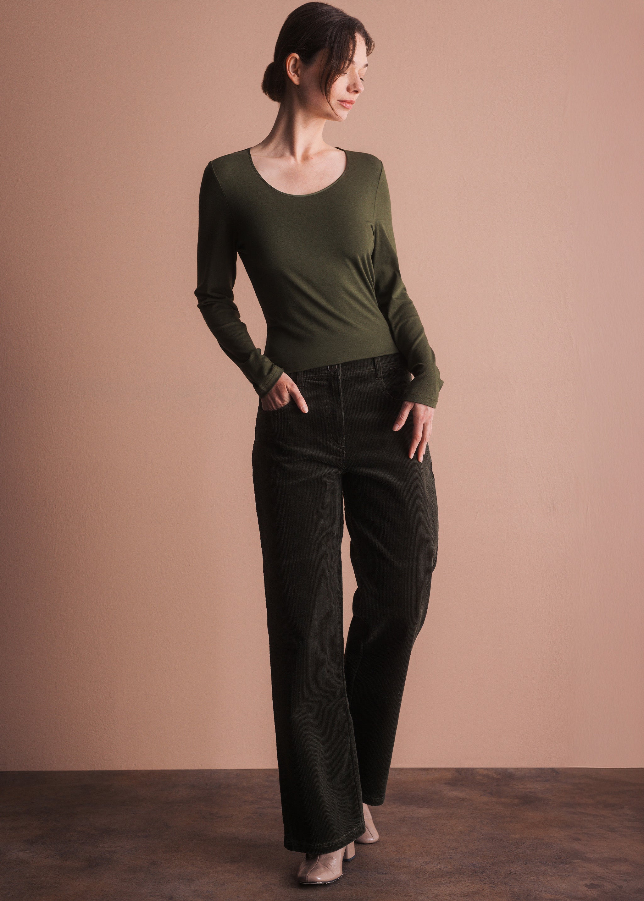Weite Cordhose