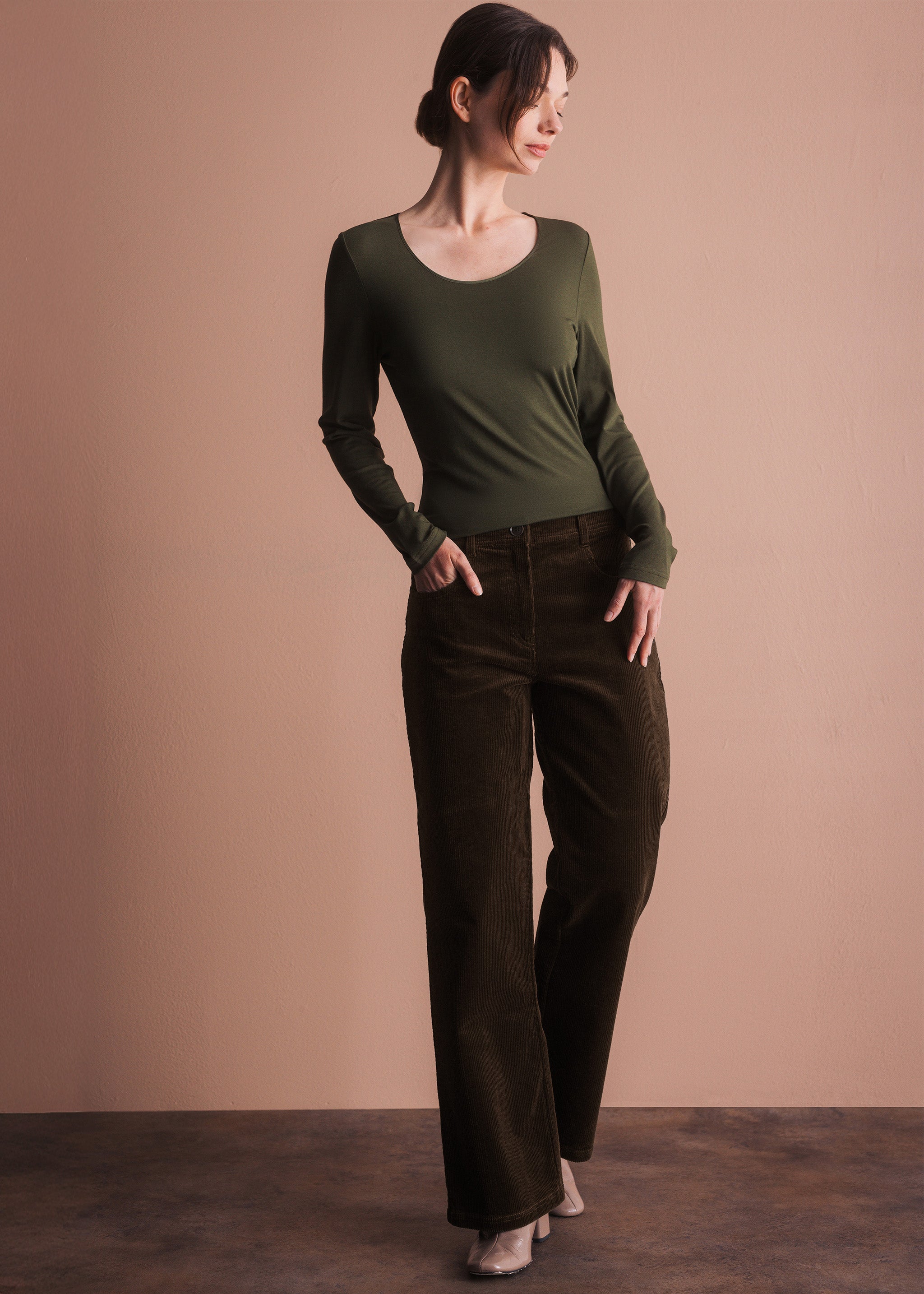 Weite Cordhose