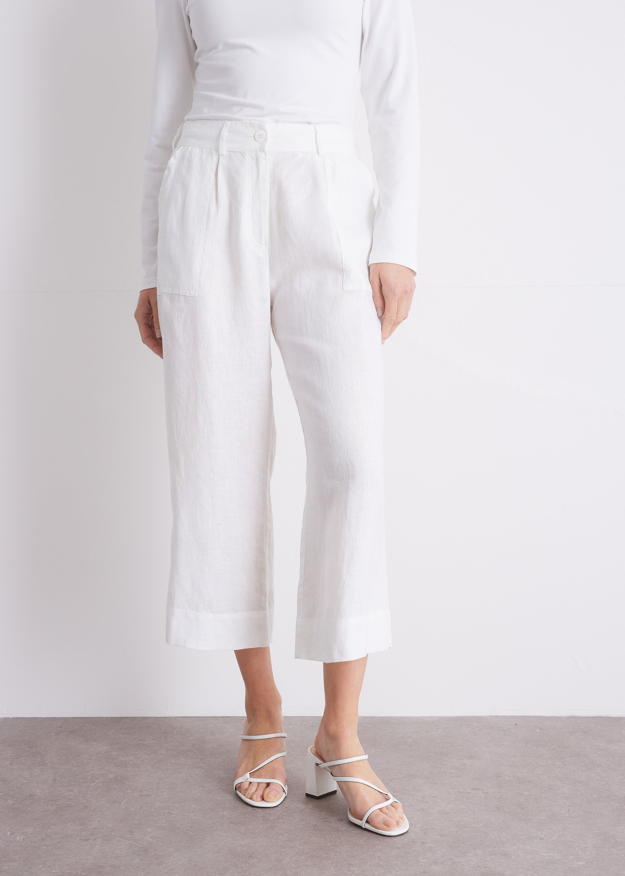 Hose aus reinem Leinen