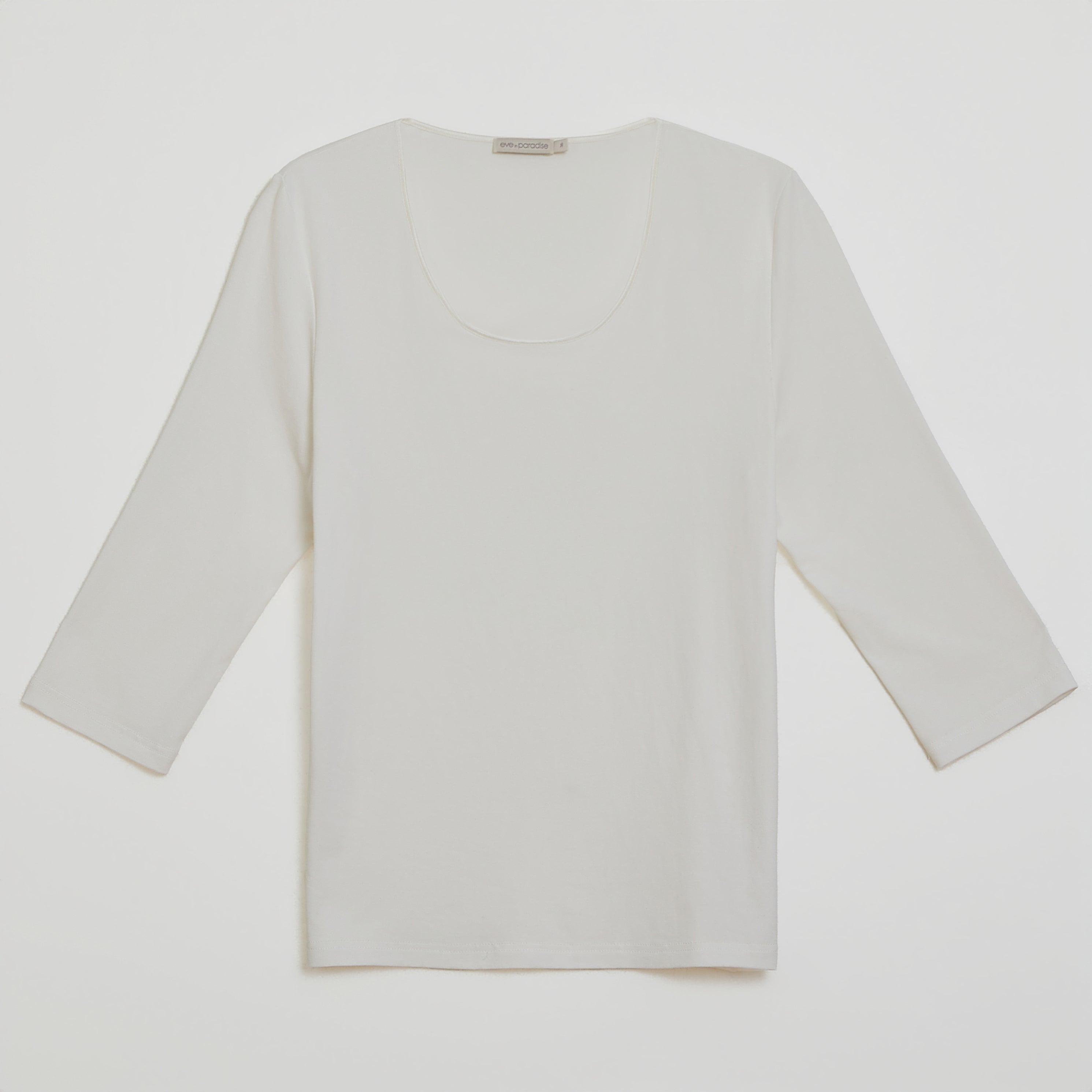 Shirt mit 3/4-Arm und Seidenpaspel