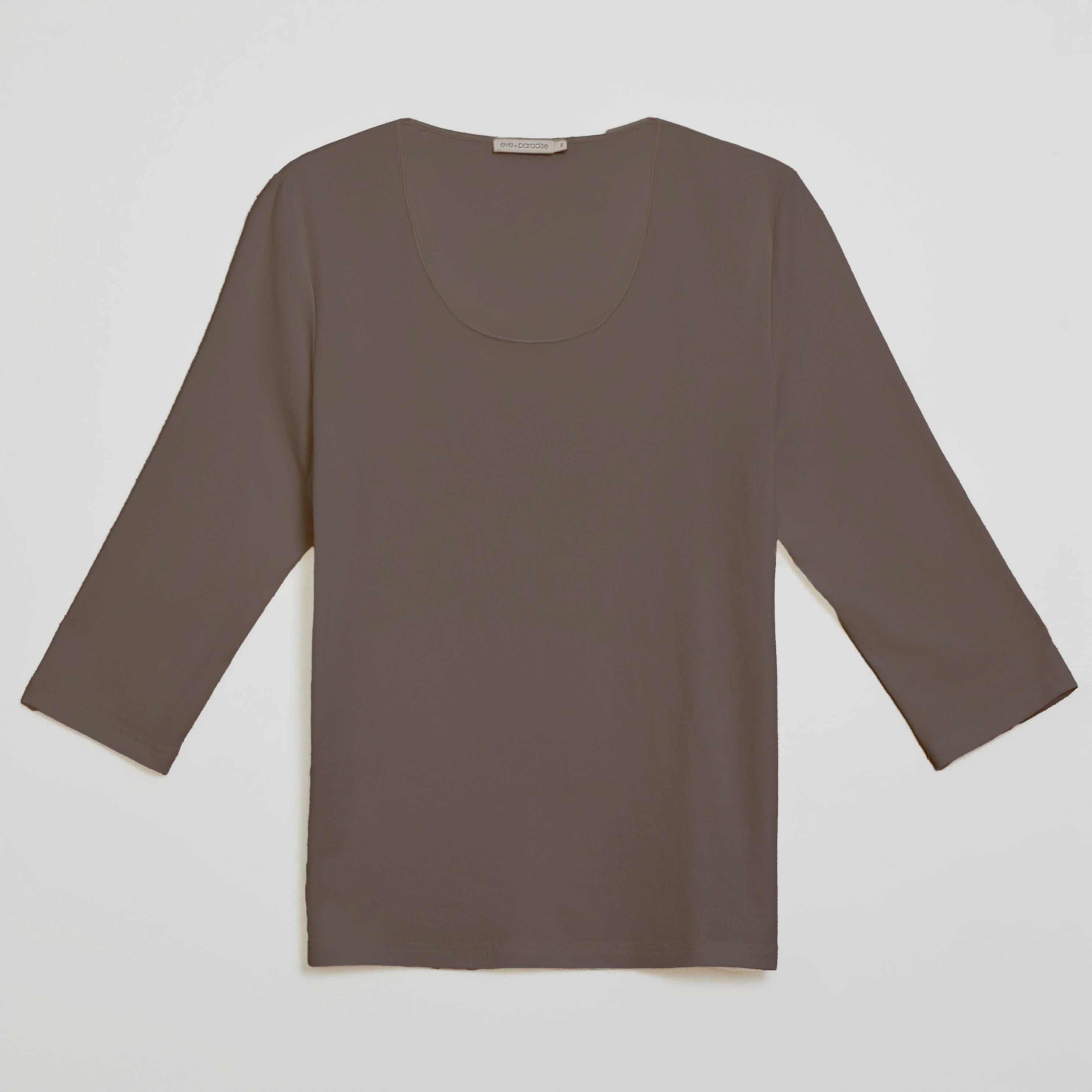 Shirt mit 3/4-Arm und Seidenpaspel