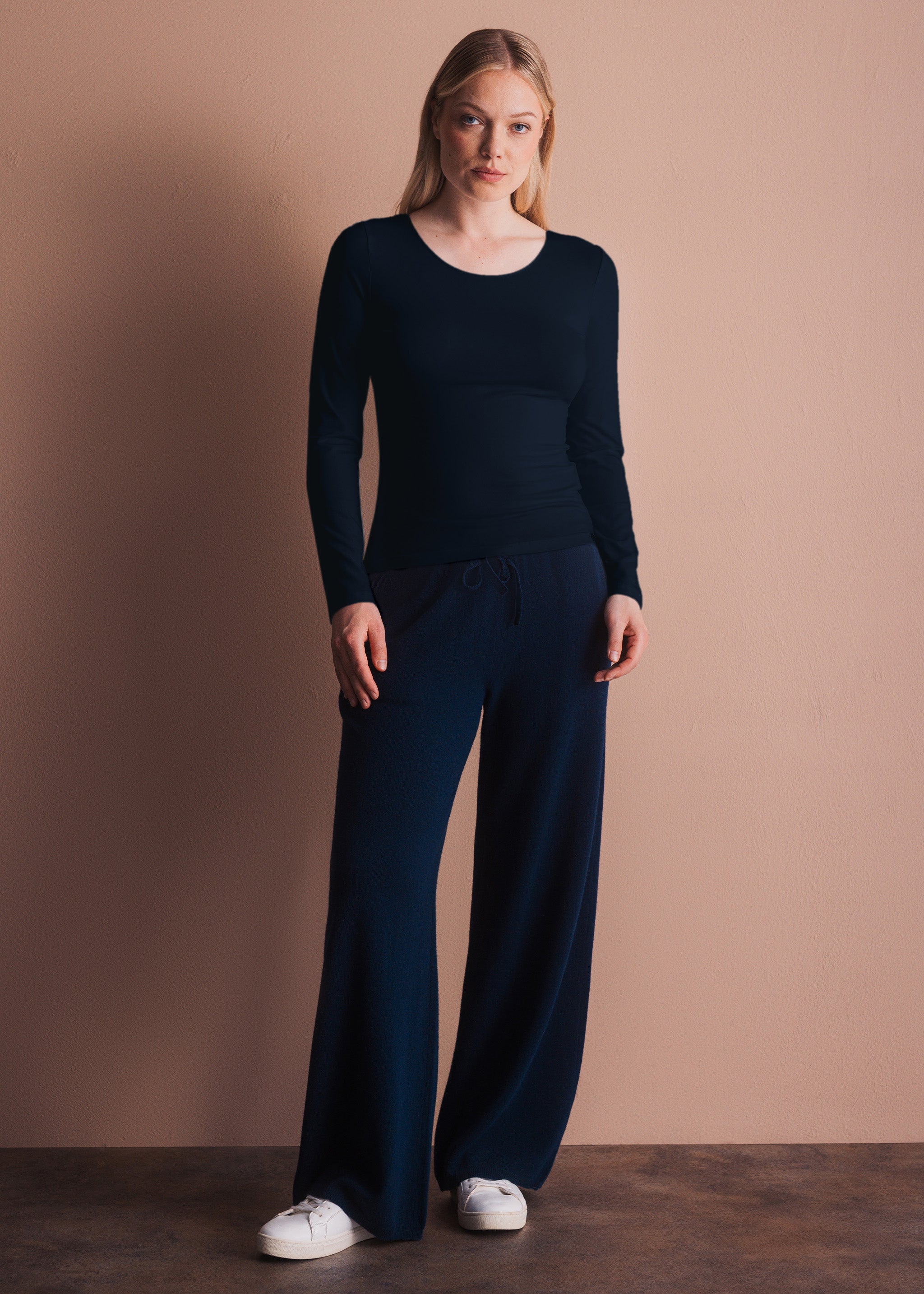 Basic-Longsleeve mit Rundhalsausschnitt