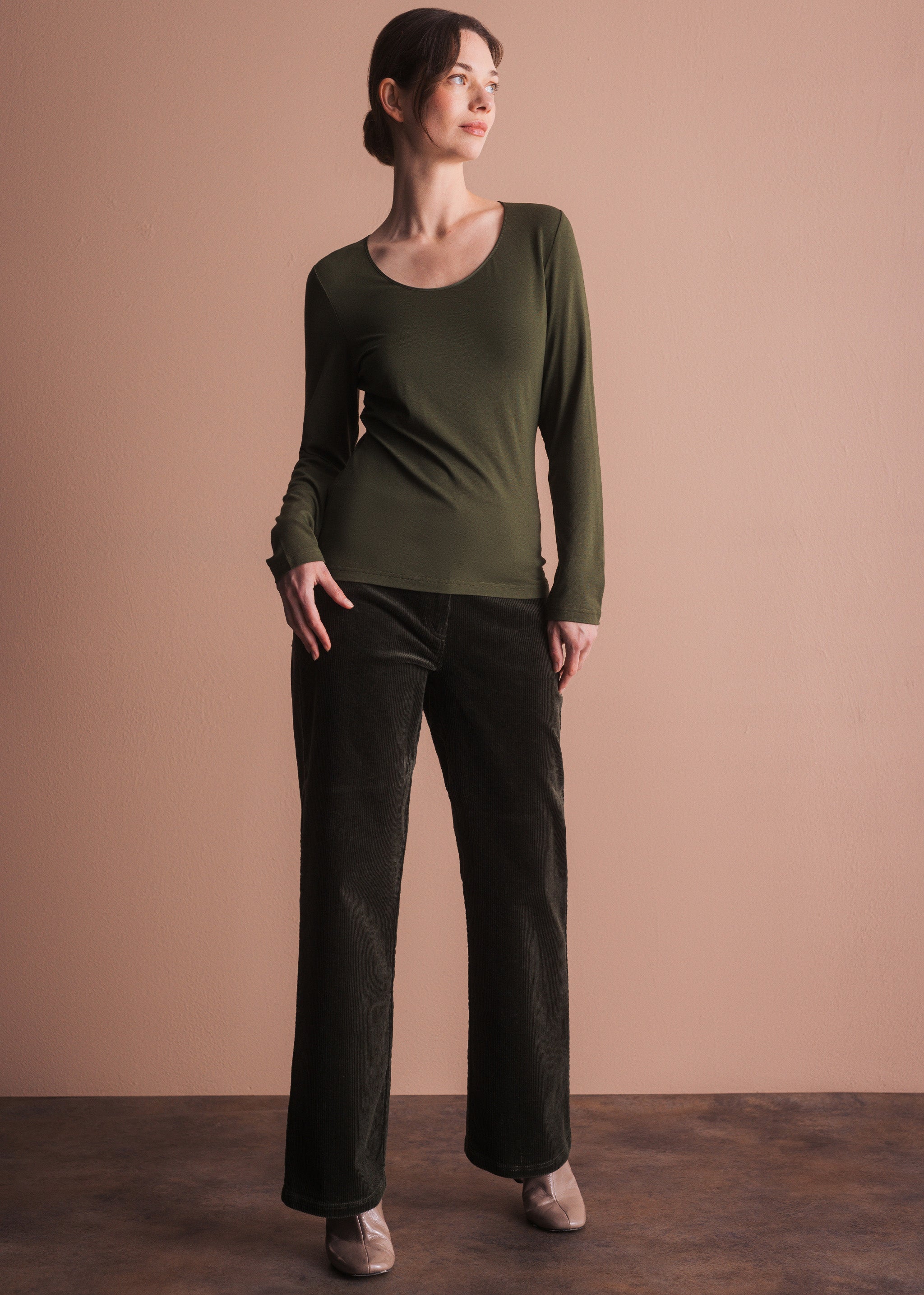 Basic-Longsleeve mit Rundhalsausschnitt