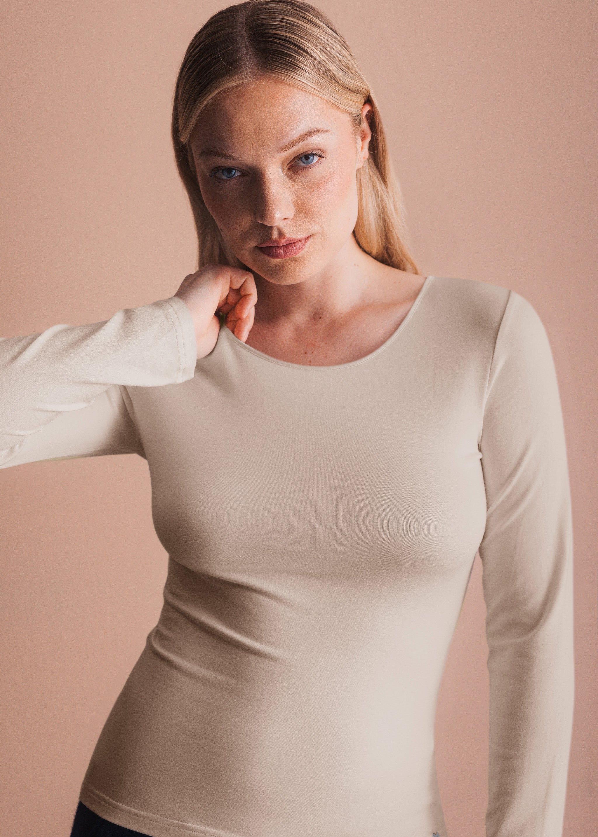Basic-Longsleeve mit Rundhalsausschnitt