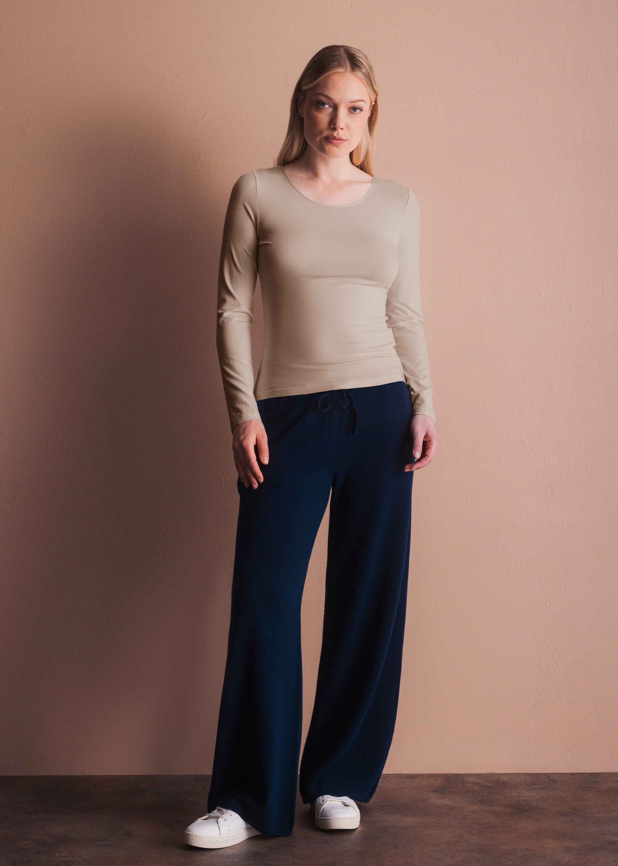 Basic-Longsleeve mit Rundhalsausschnitt