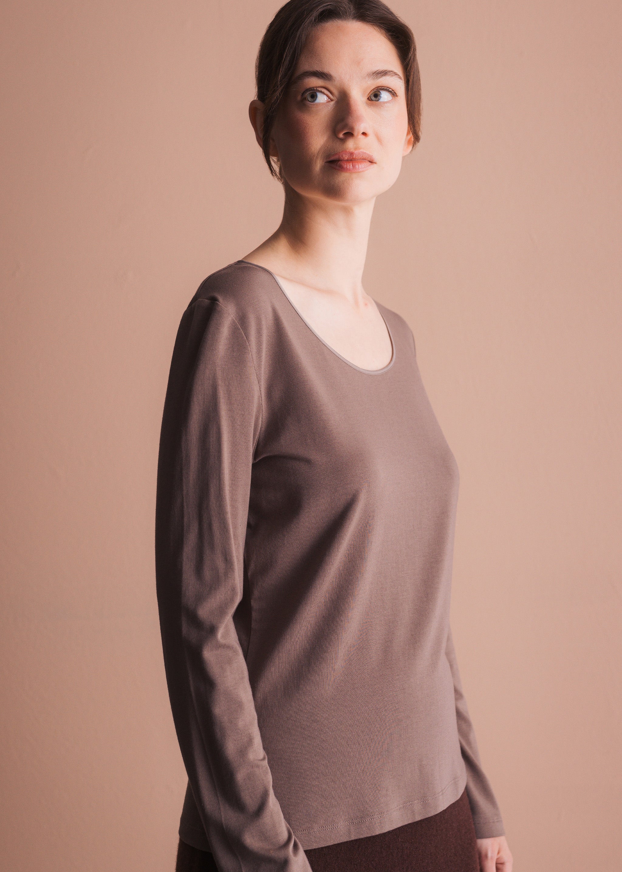 Basic-Longsleeve mit Rundhalsausschnitt