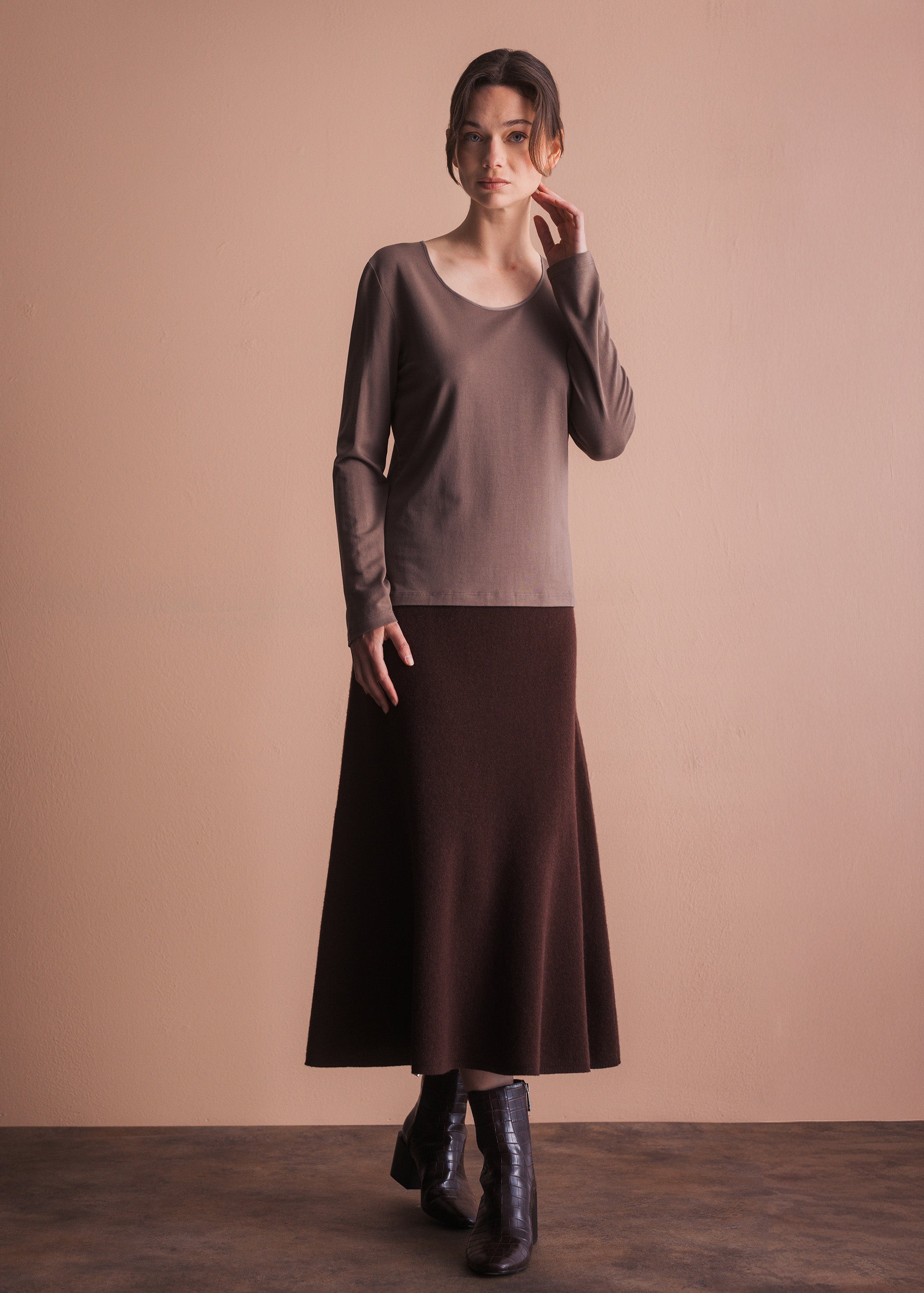 Basic-Longsleeve mit Rundhalsausschnitt