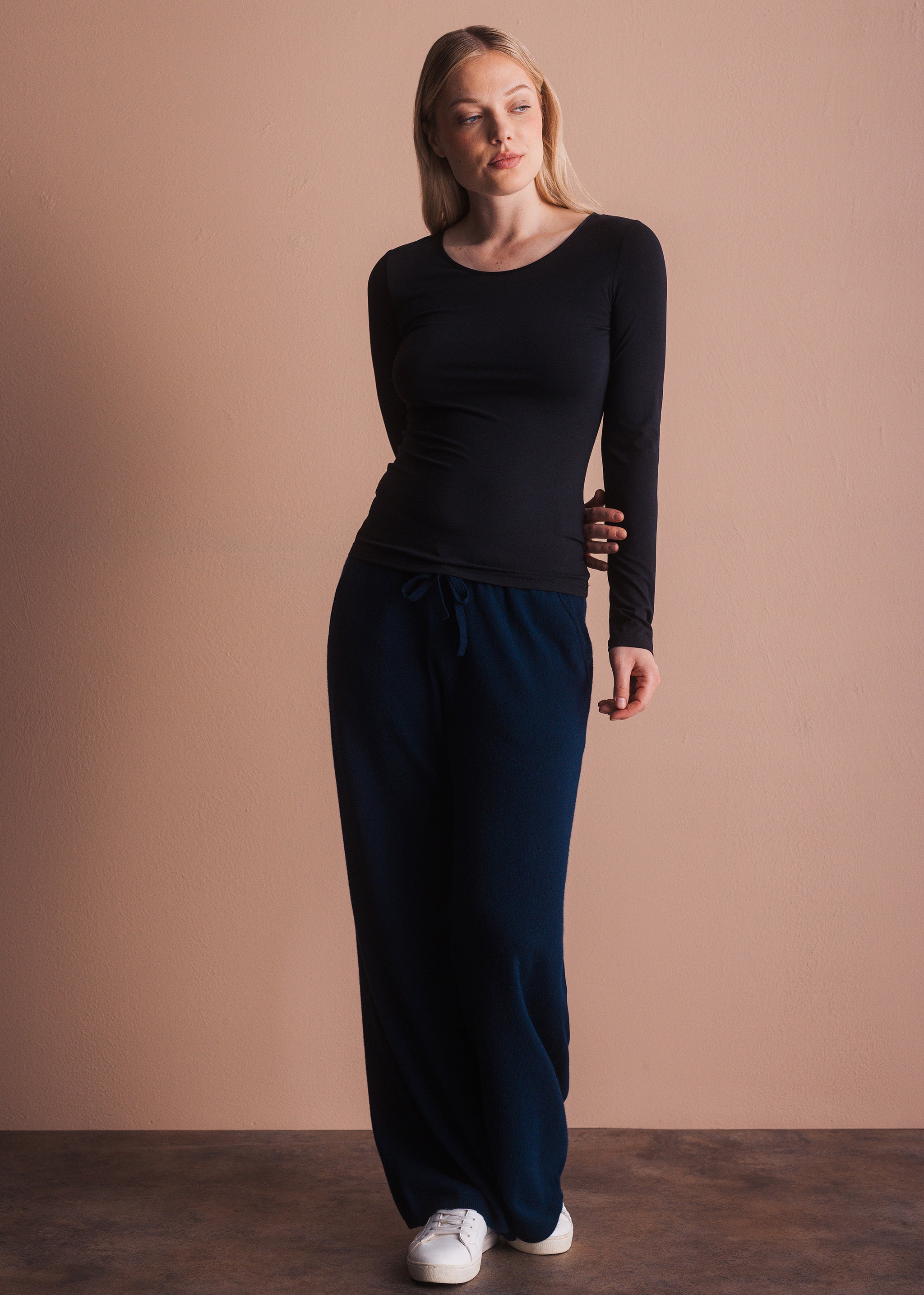 Basic-Longsleeve mit Rundhalsausschnitt