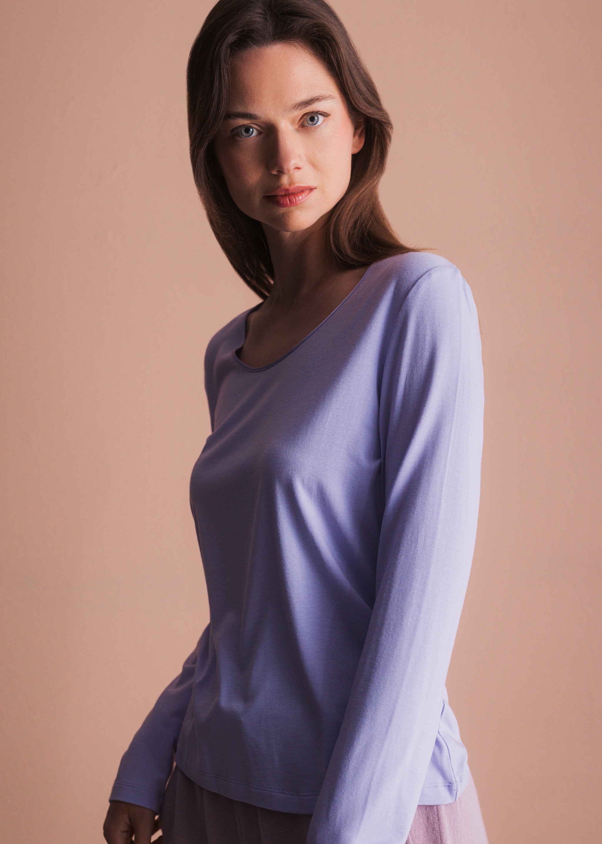 Basic-Longsleeve mit Rundhalsausschnitt