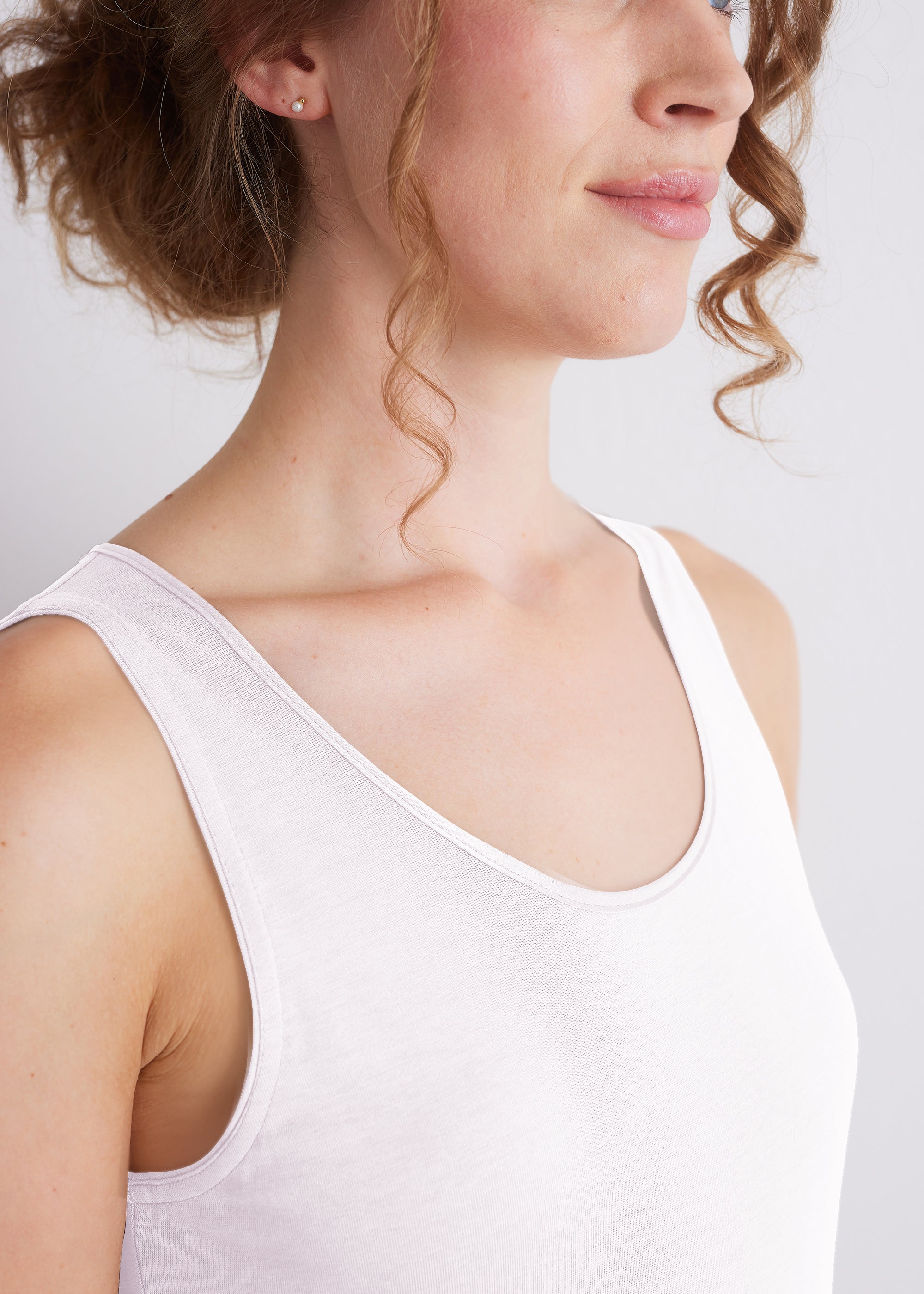 Top mit Seidenpaspel