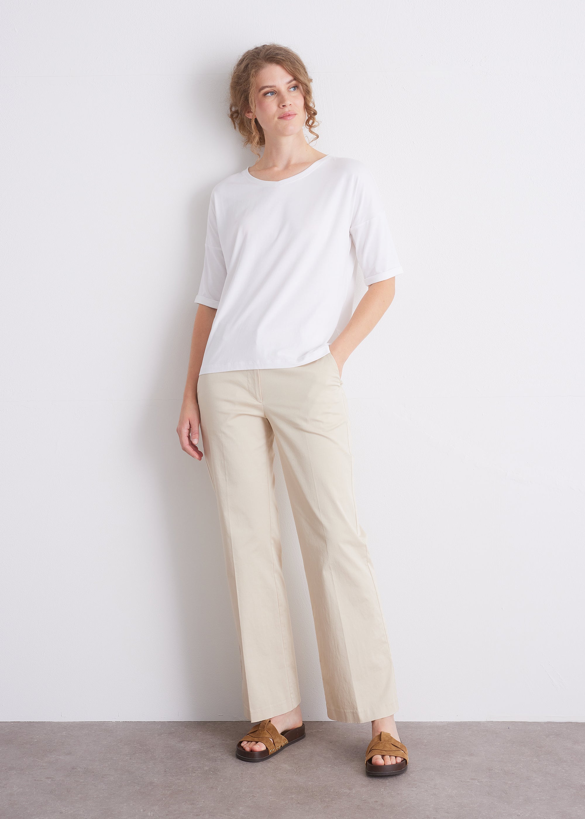 Shirt aus Viskose-Baumwoll-Mix