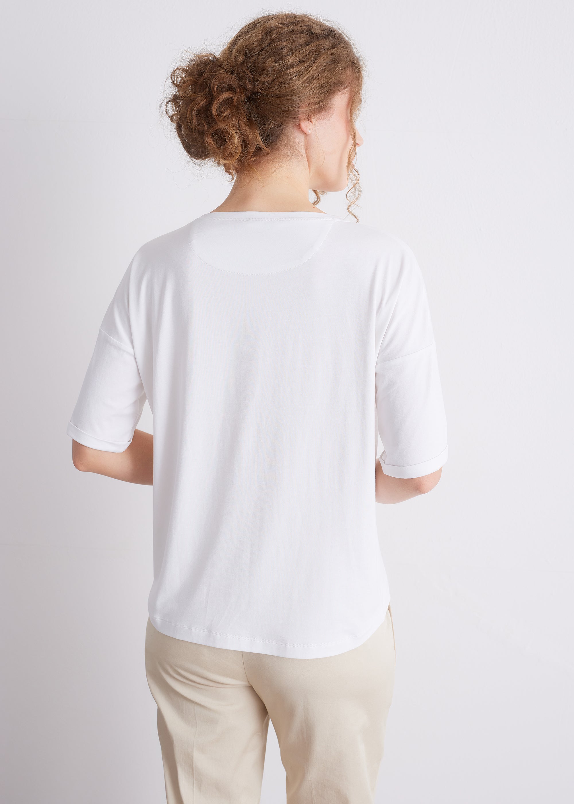 Shirt aus Viskose-Baumwoll-Mix