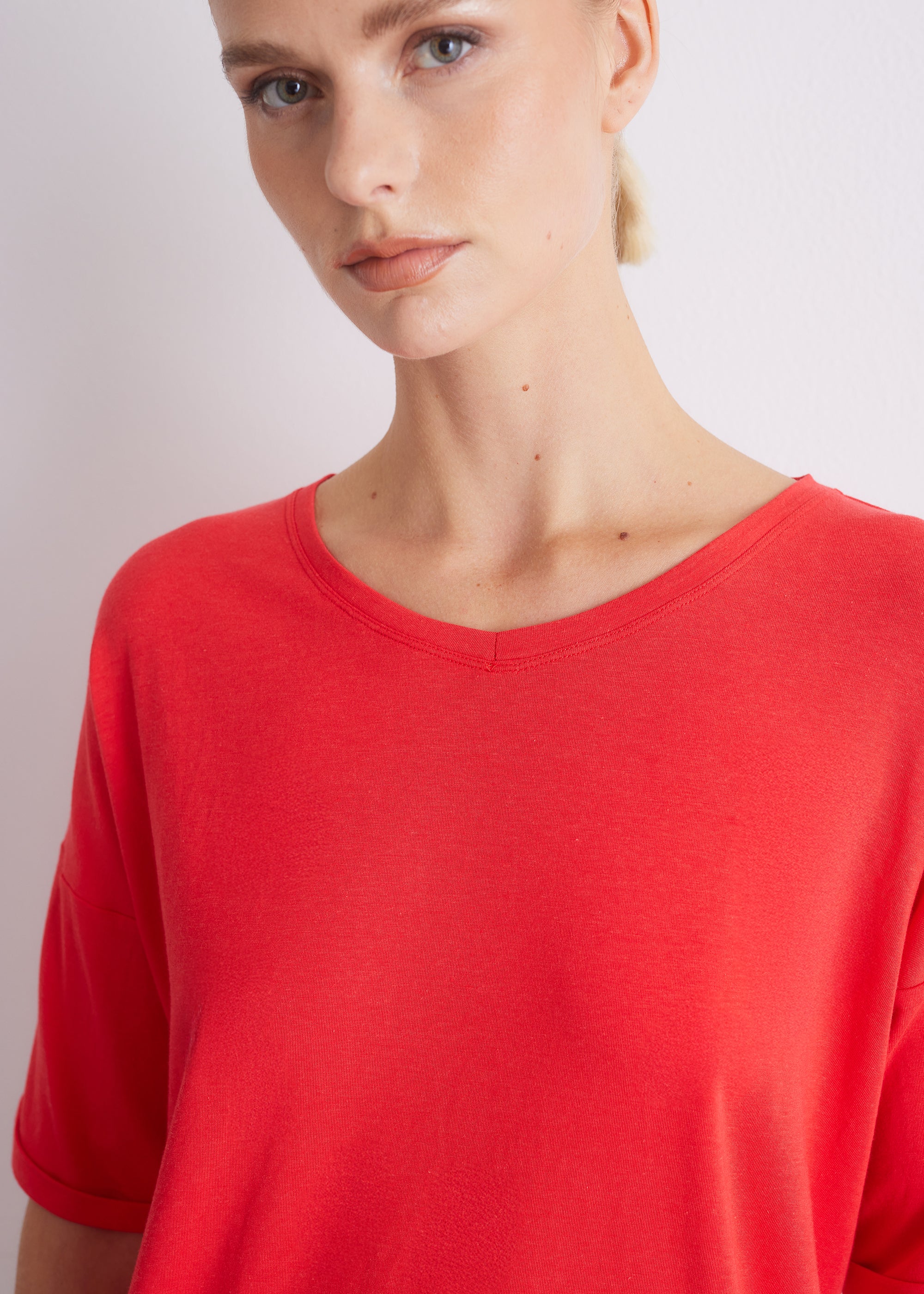 Shirt aus Viskose-Baumwoll-Mix