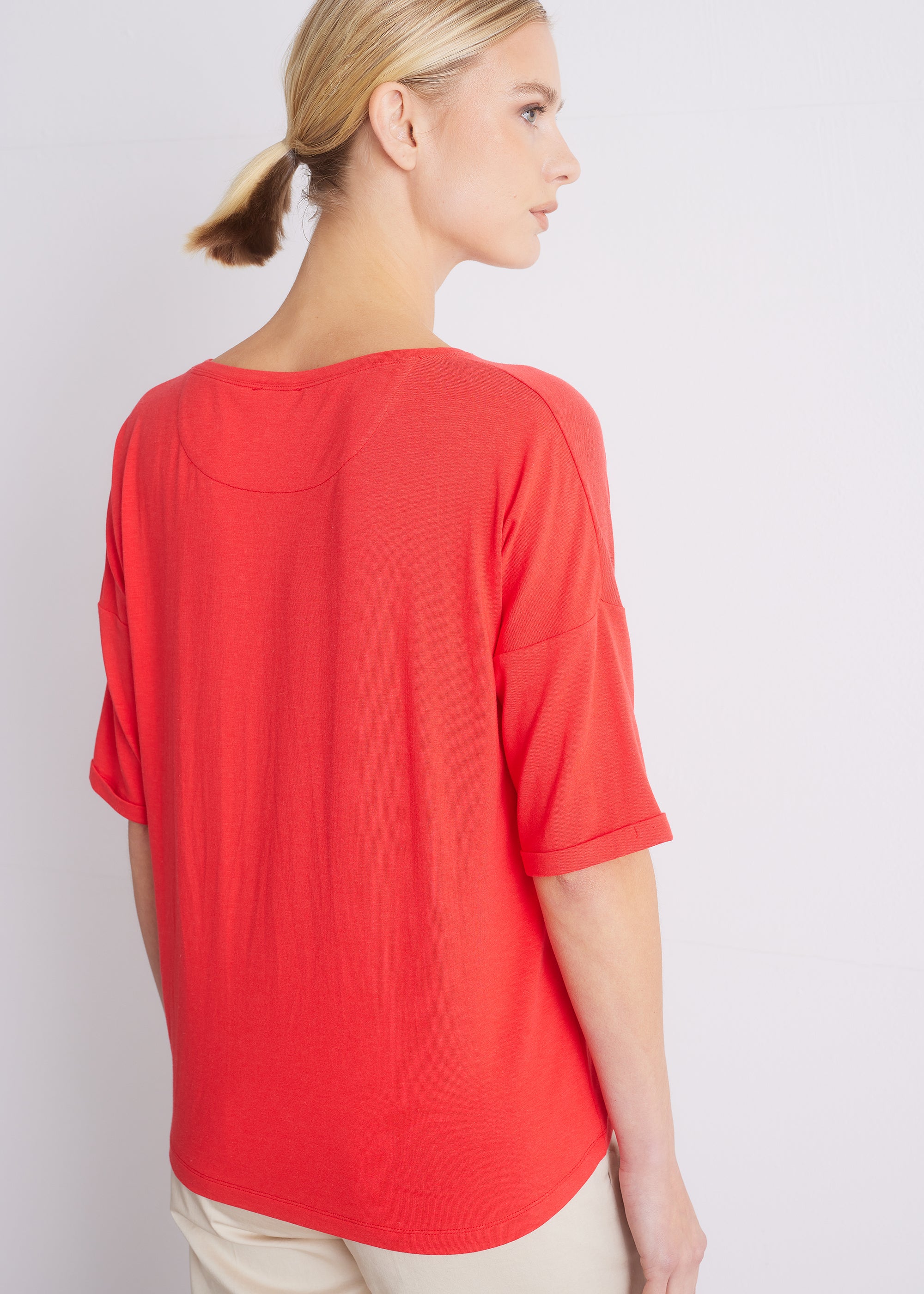 Shirt aus Viskose-Baumwoll-Mix