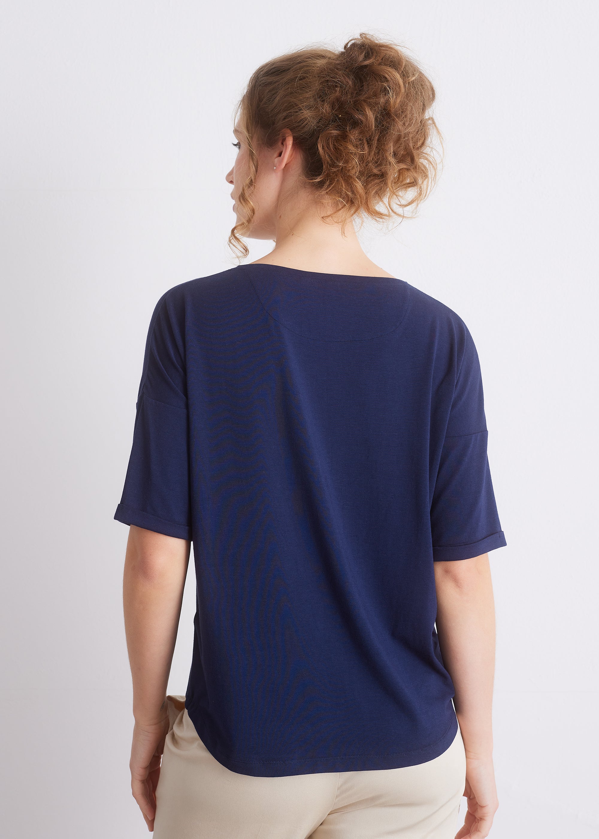 Shirt aus Viskose-Baumwoll-Mix