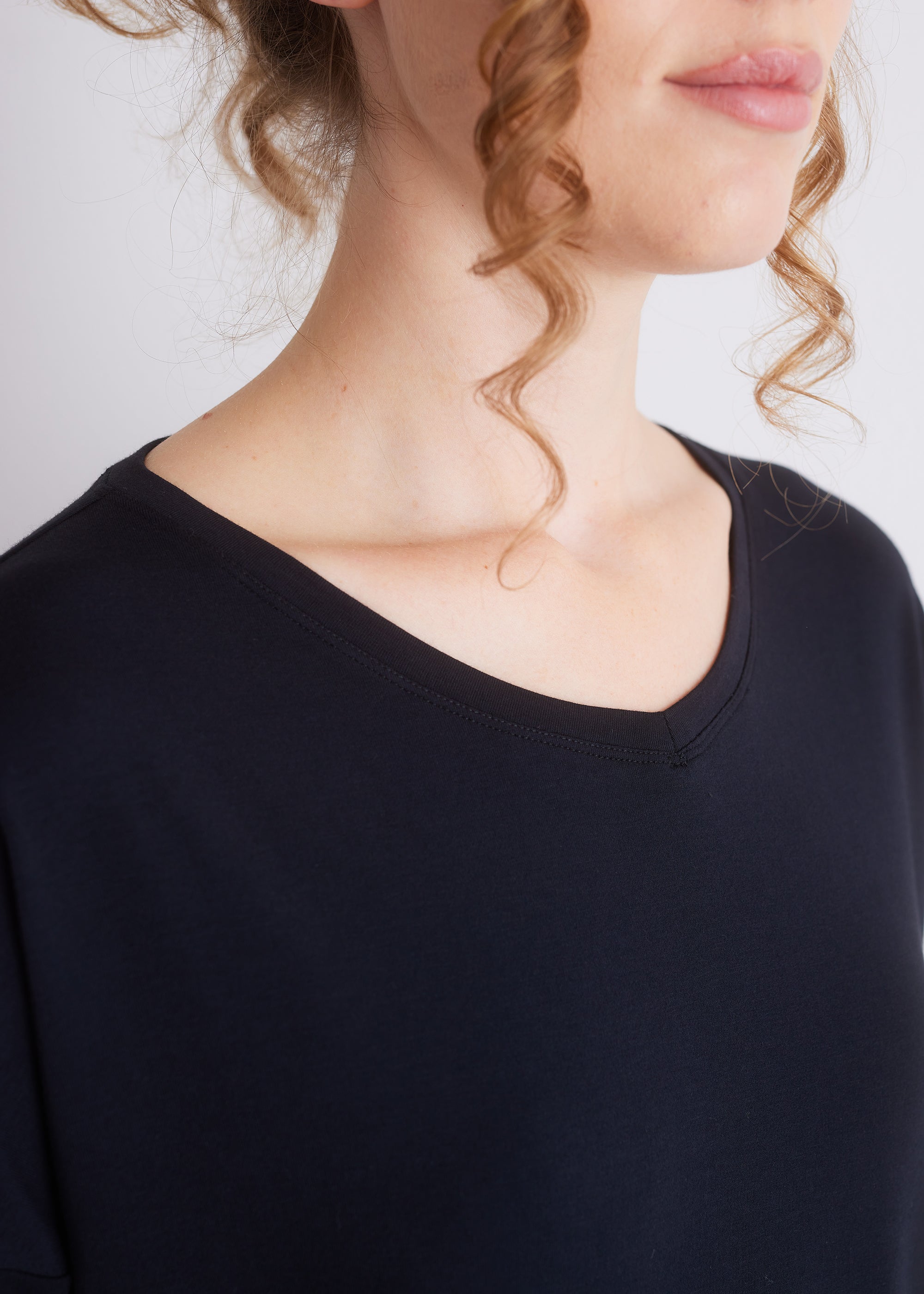 Shirt aus Viskose-Baumwoll-Mix