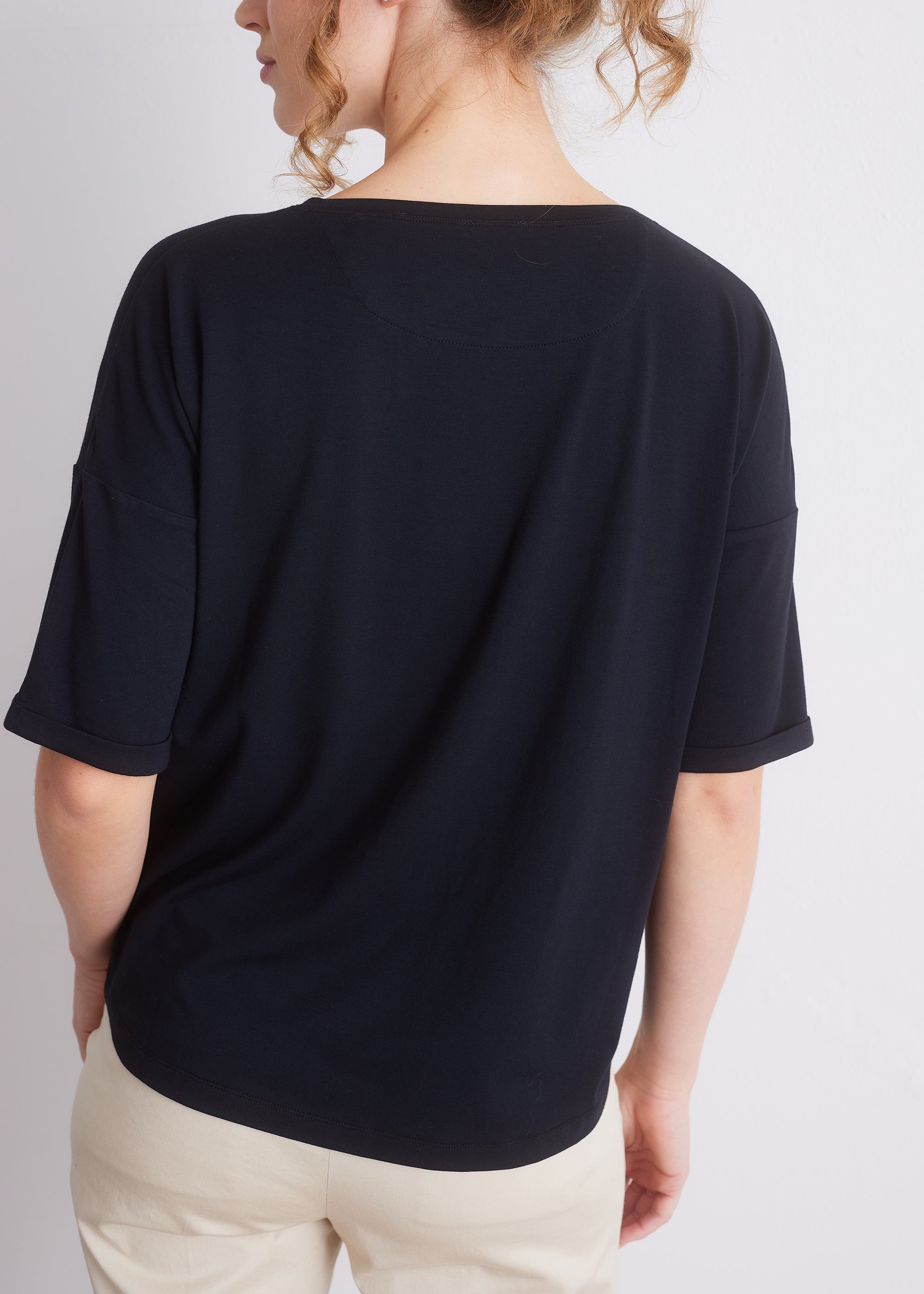 Shirt aus Viskose-Baumwoll-Mix