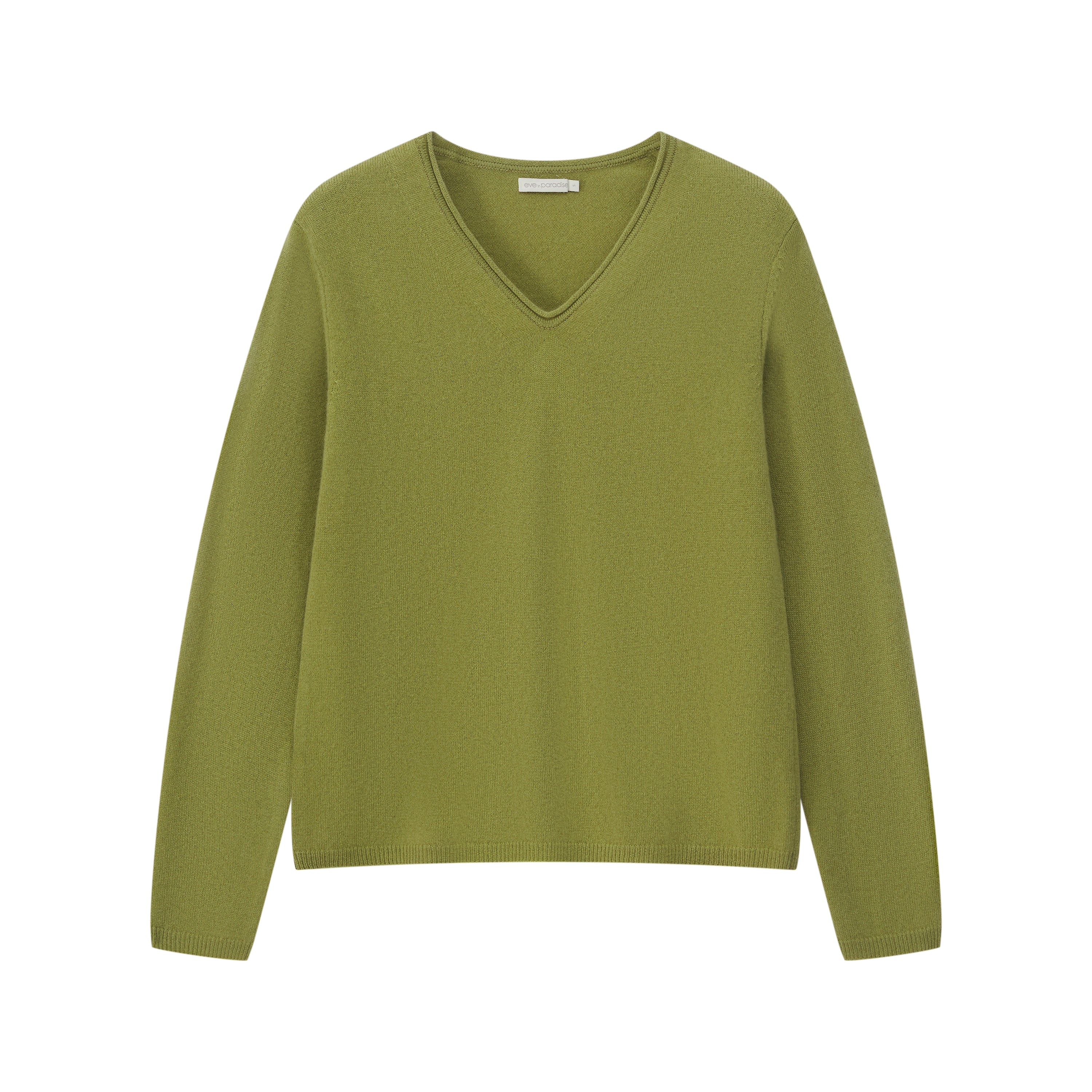 Pullover mit V-Ausschnitt aus Merinowolle