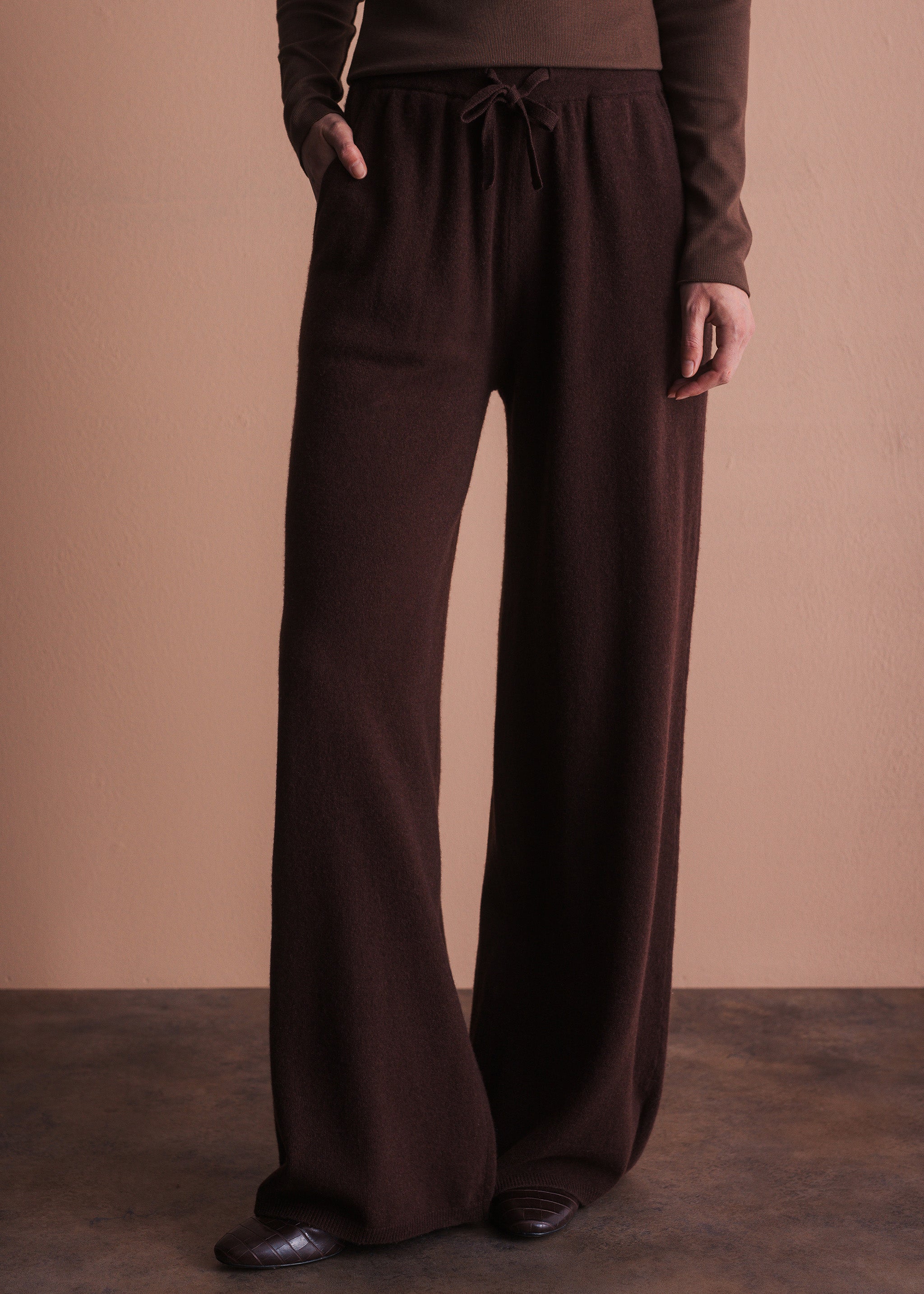 Strickhose mit Kordelzug aus Merinowolle