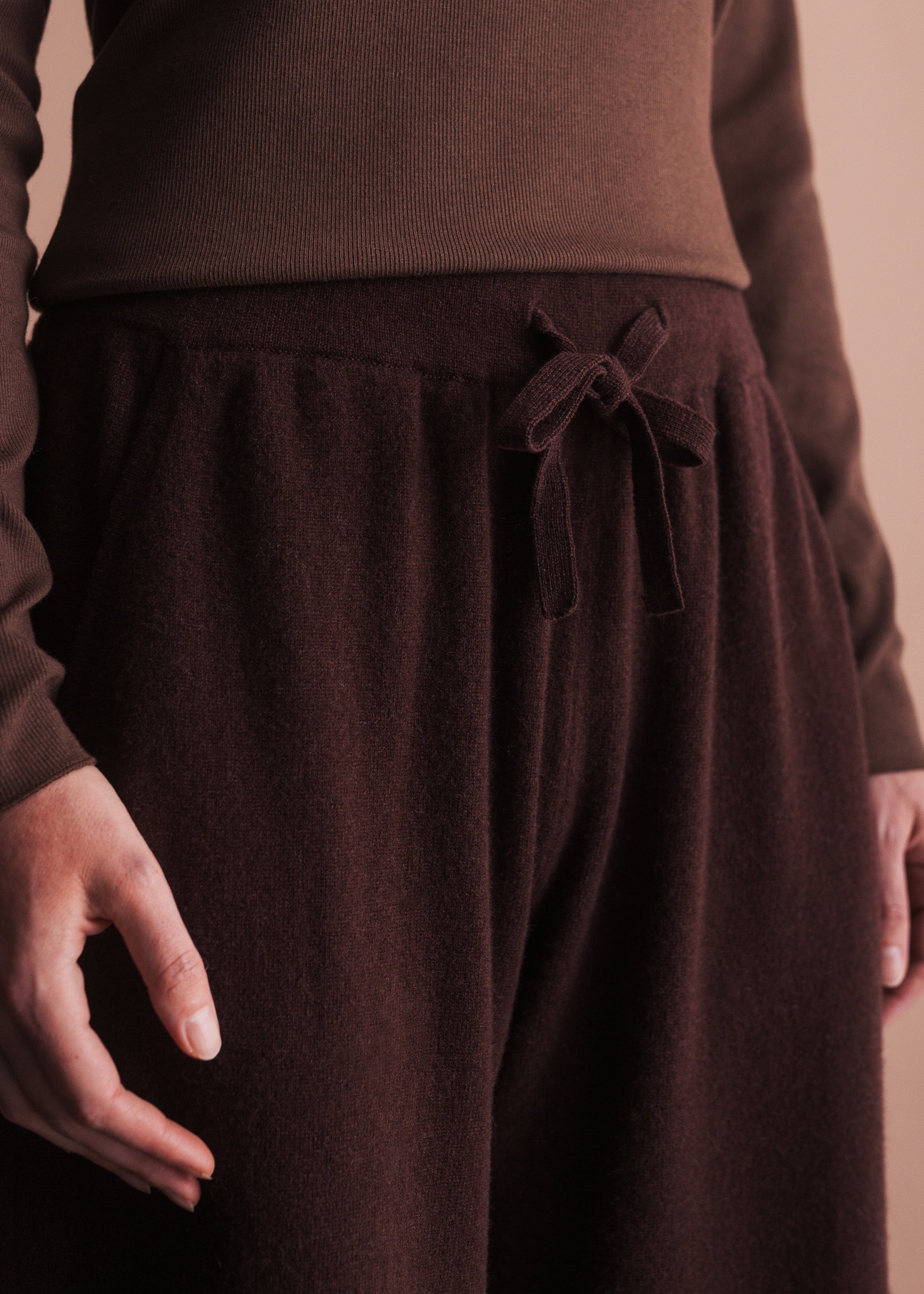 Strickhose mit Kordelzug aus Merinowolle