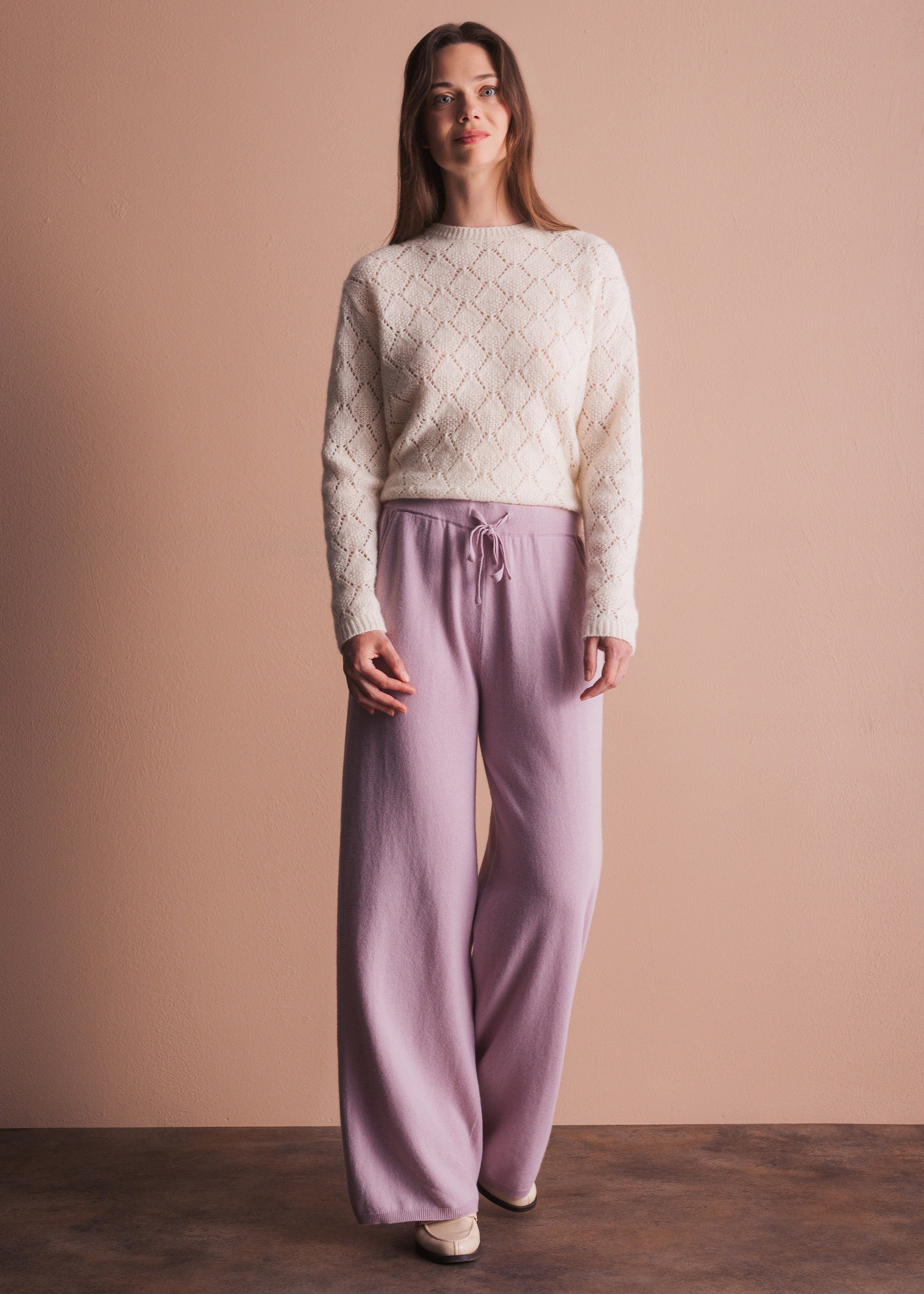 Strickhose mit Kordelzug aus Merinowolle