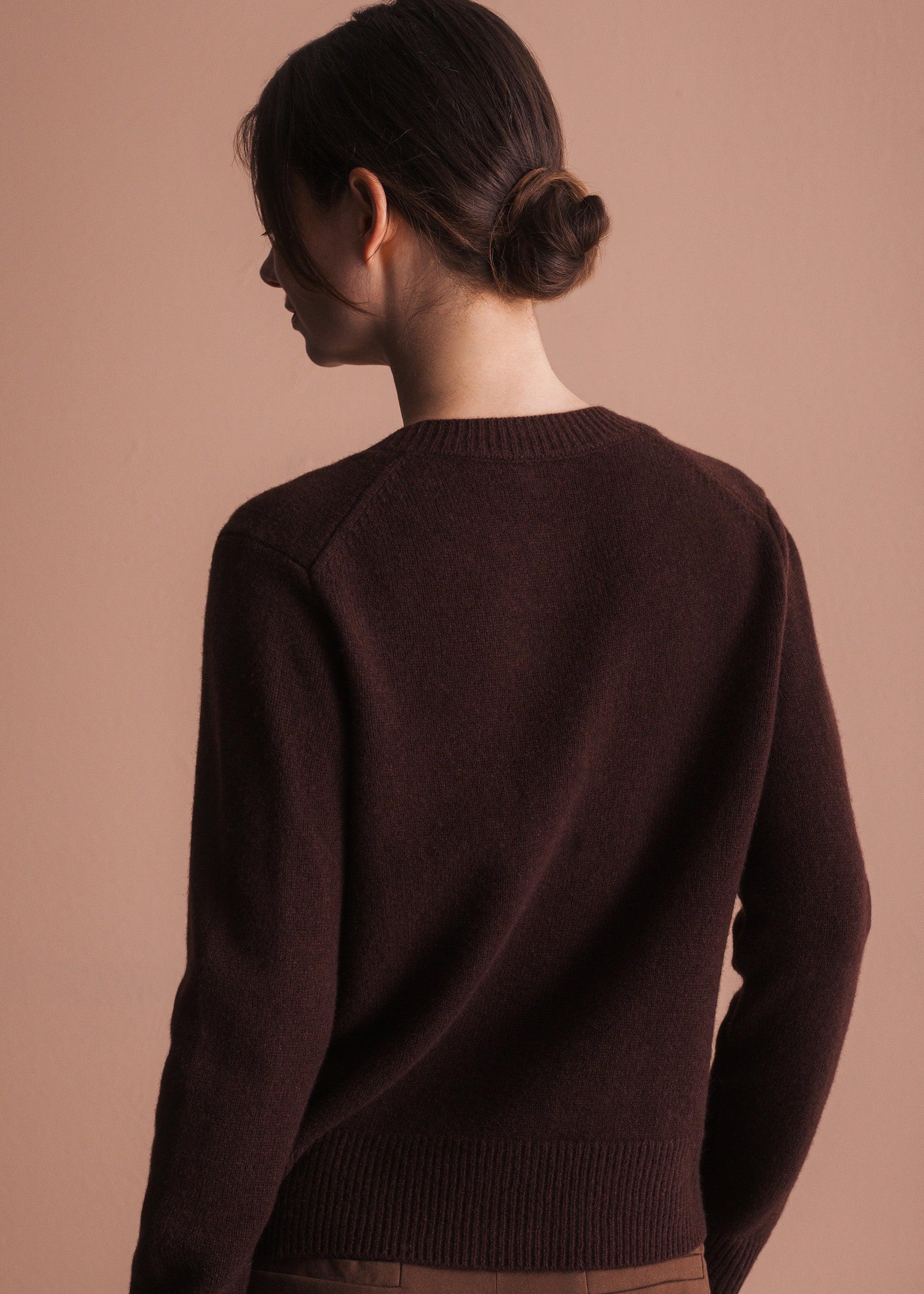 Strickjacke mit Knopfleiste aus Merinowolle
