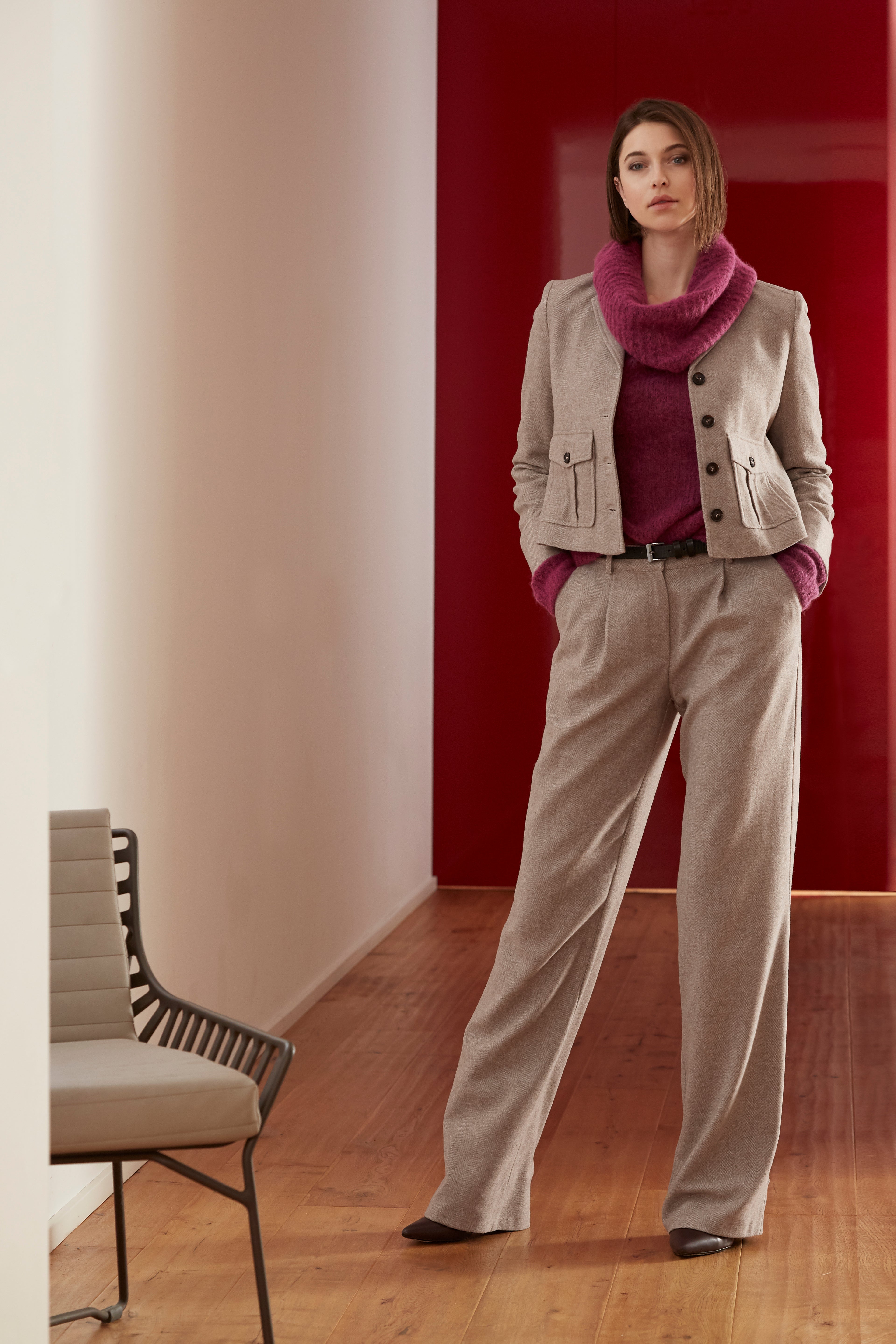 Weite Woll-Mix-Hose