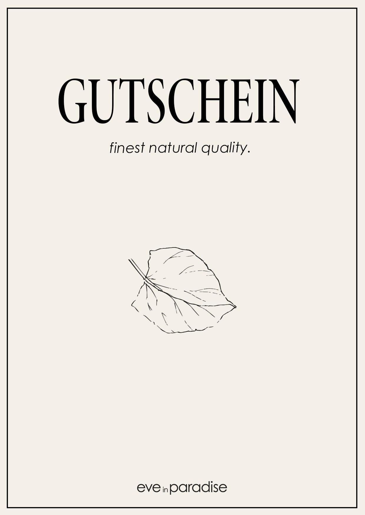 ONLINE GESCHENKKARTE